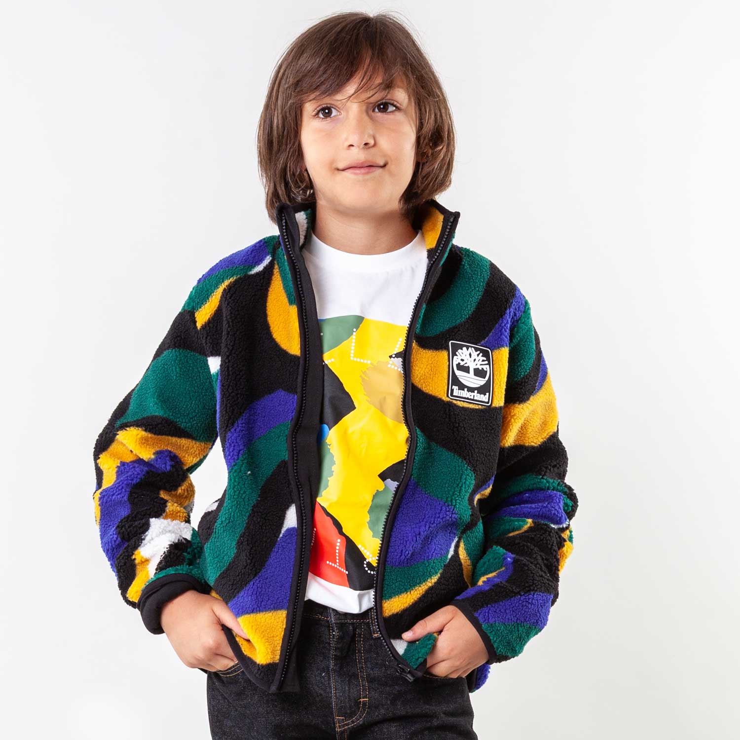 Giacca di pile multicolor Bambino e Teenager - annameglio.com abbigliamento moda