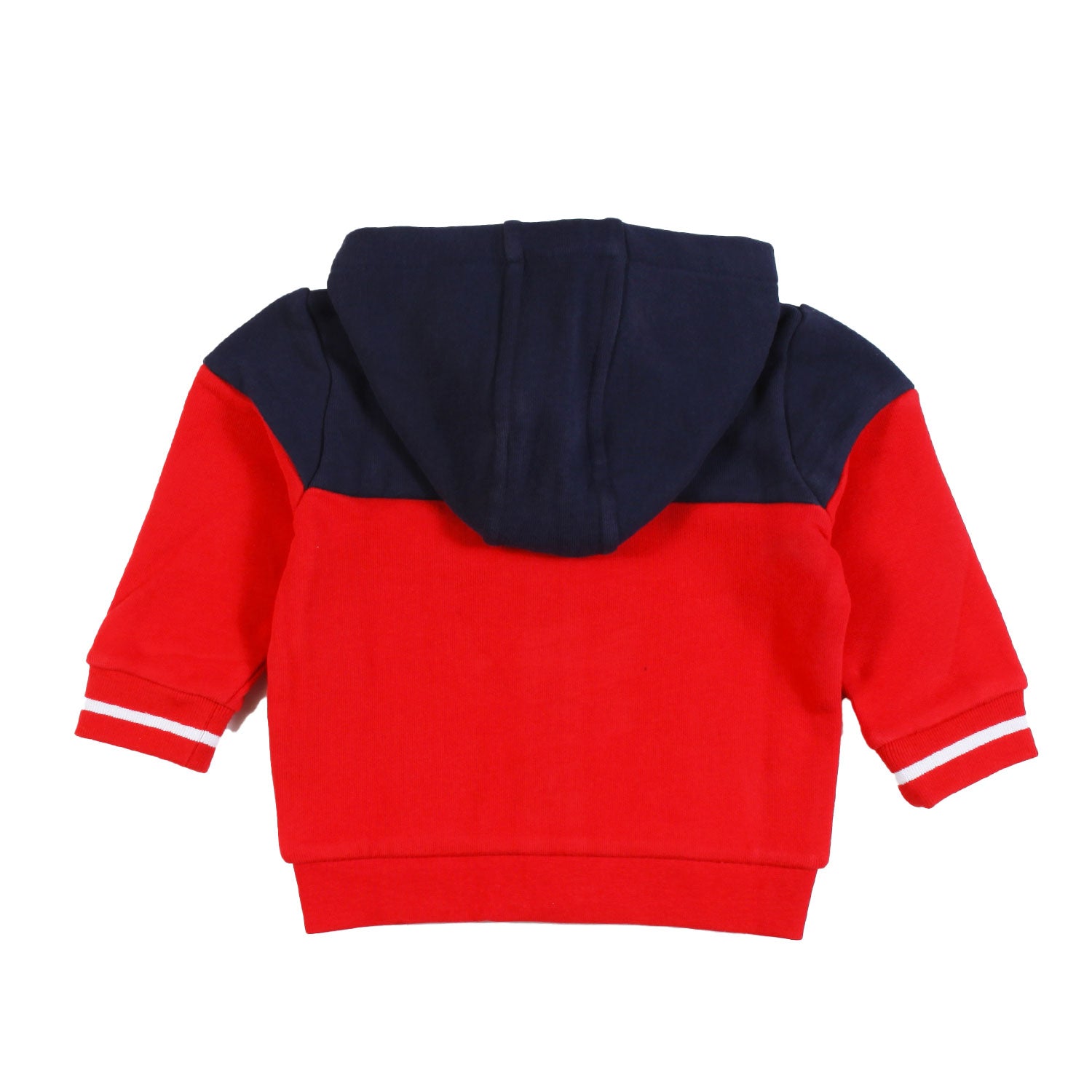 Felpa Timberland Baby rossa e blu con cappuccio - annameglio.com abbigliamento moda