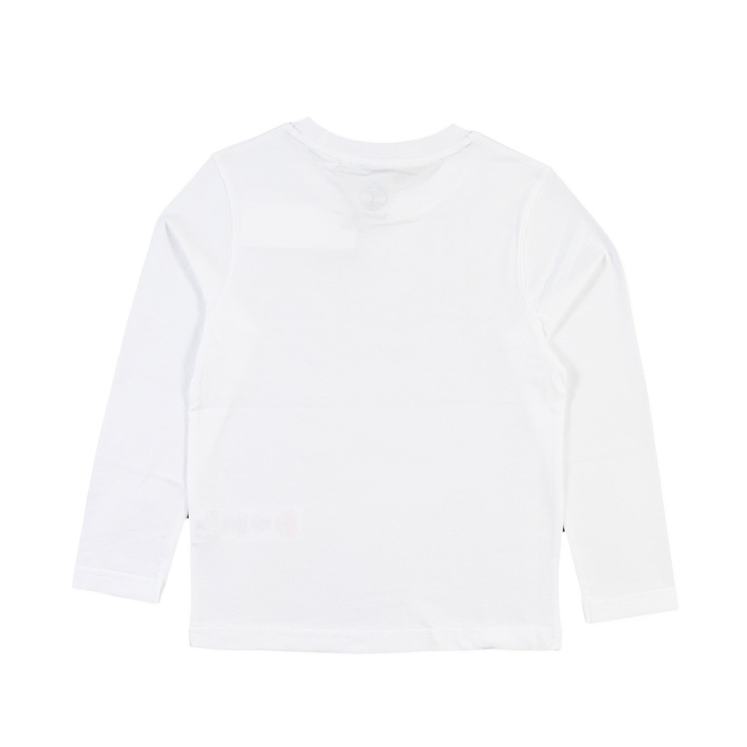 T-shirt lunga Timberland bianca con logo senape - annameglio.com abbigliamento moda