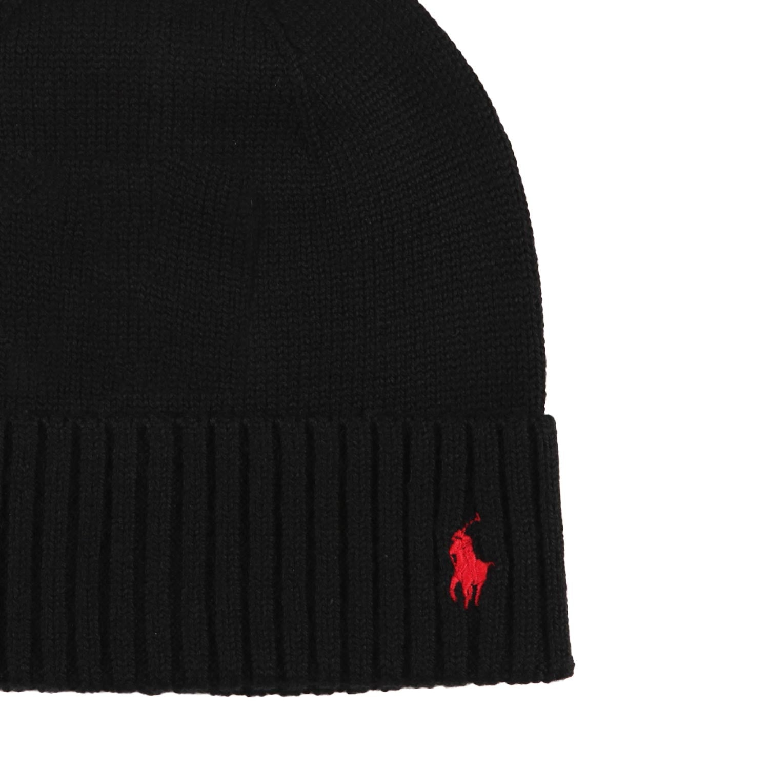 Berretto nero con Pony rosso Bambino e Bambina - annameglio.com abbigliamento moda