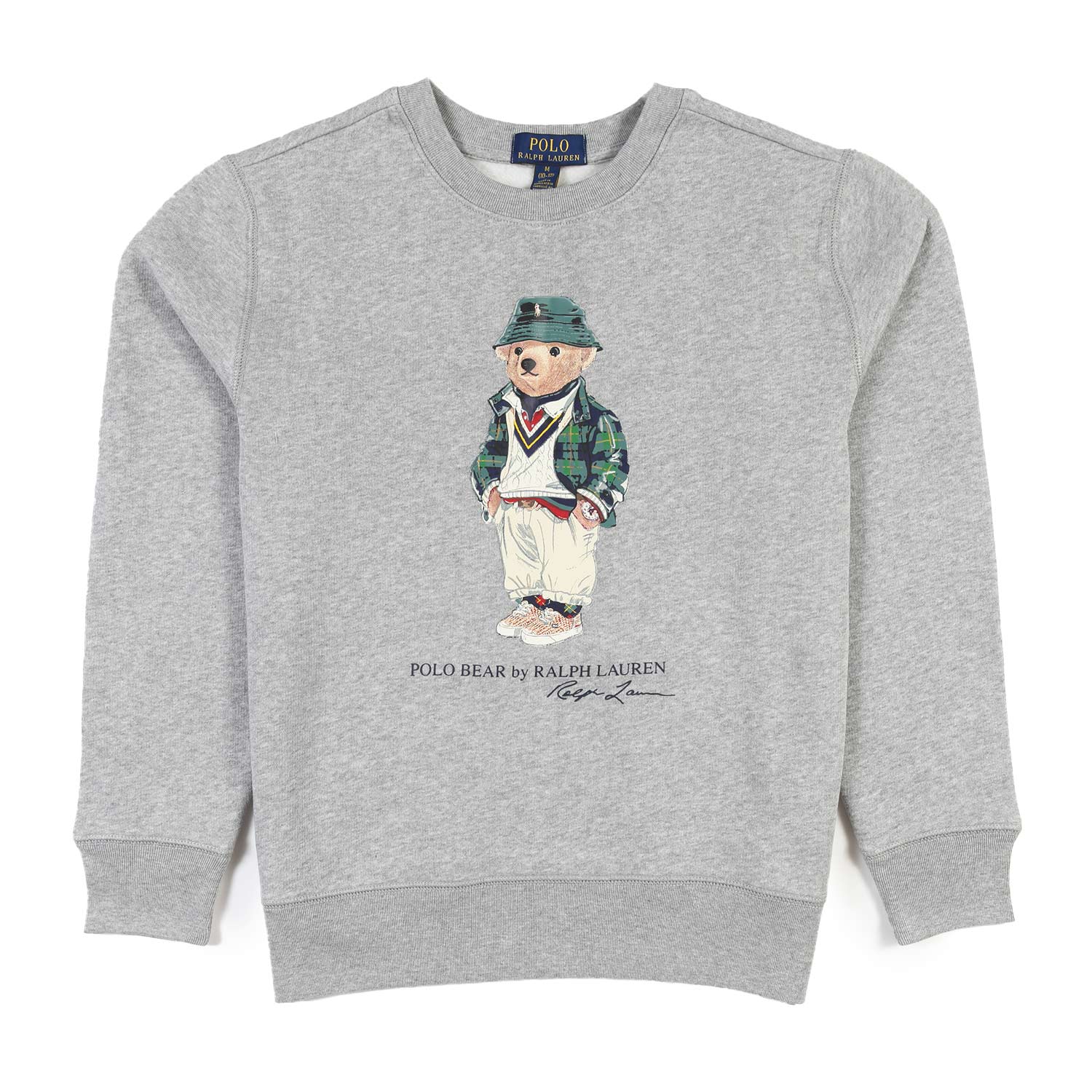 Felpa RL grigia con Polo Bear stampato - annameglio.com abbigliamento moda