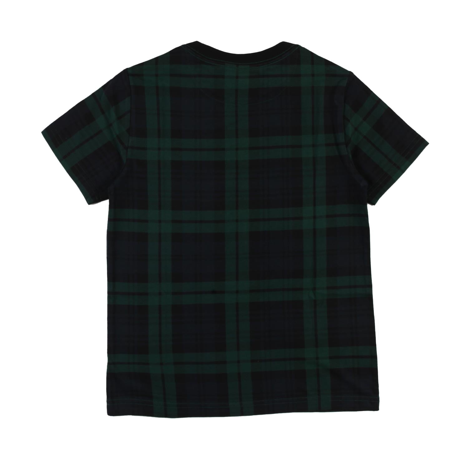 T-shirt tartan verde e blu con Polo Bear stampato - annameglio.com abbigliamento moda