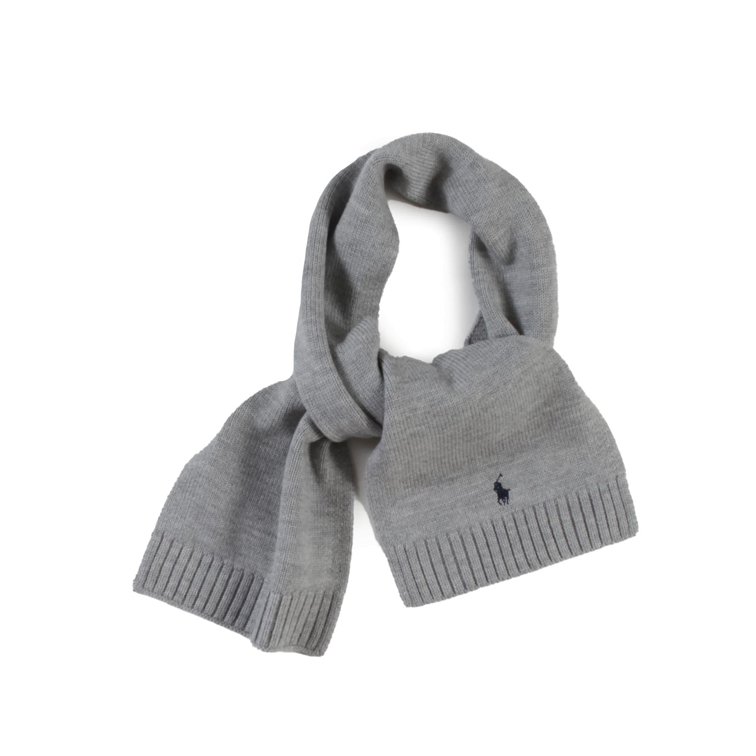 Sciarpa grigia con Pony blu Bambino e Bambina - annameglio.com abbigliamento moda