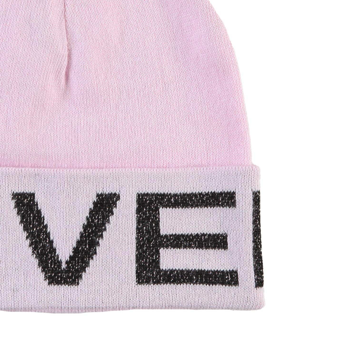 Berretto Givenchy rosa con maxi logo nero glitter - annameglio.com abbigliamento moda