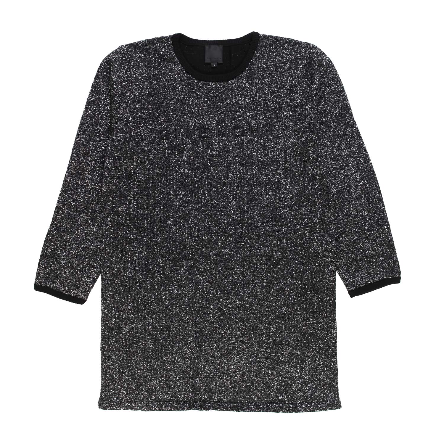 Abito maxi-maglia Givenchy nero e argento - annameglio.com abbigliamento moda