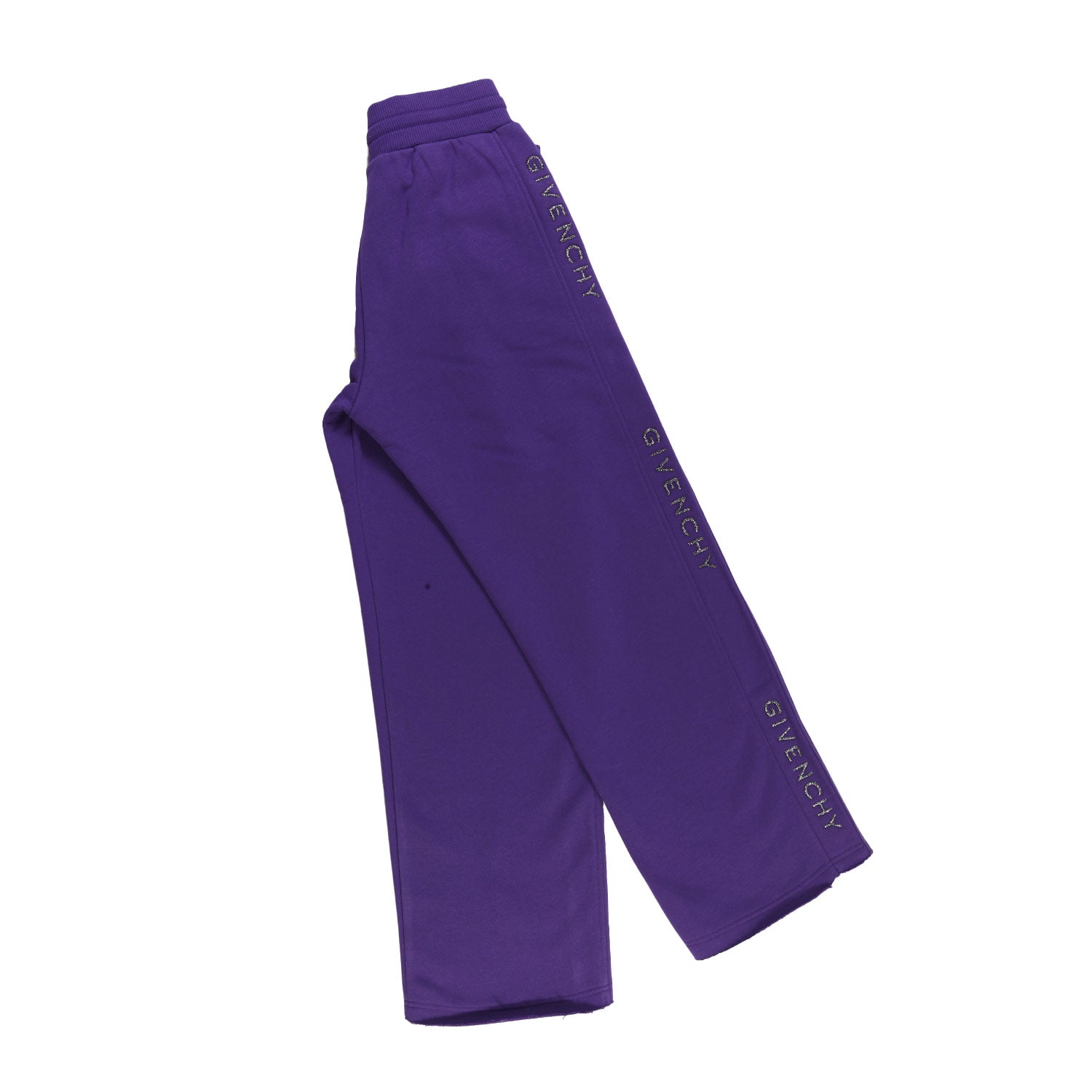 Pantalone felpa Givenchy viola con loghi argento - annameglio.com abbigliamento moda