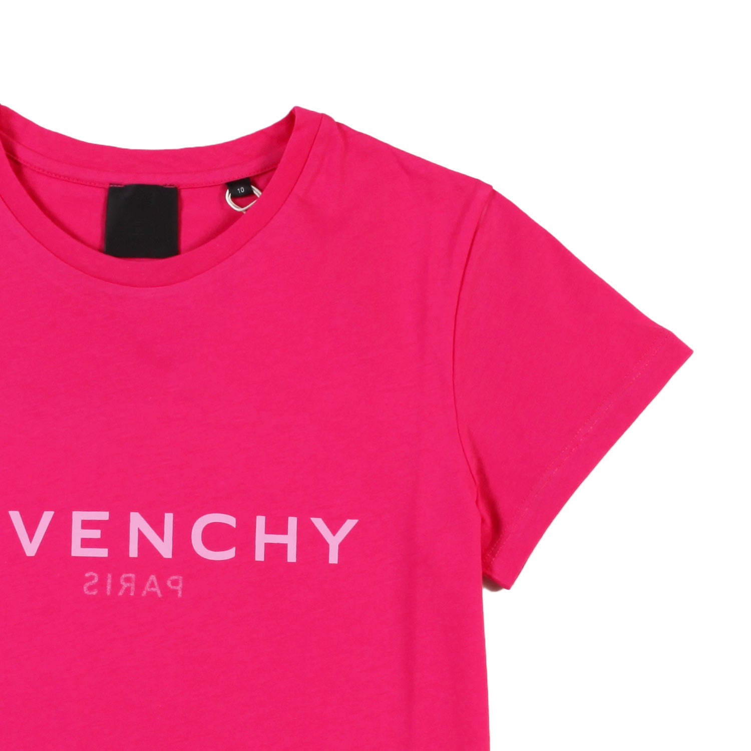 T-shirt fucsia con loghi Givenchy Paris rosa - annameglio.com abbigliamento moda
