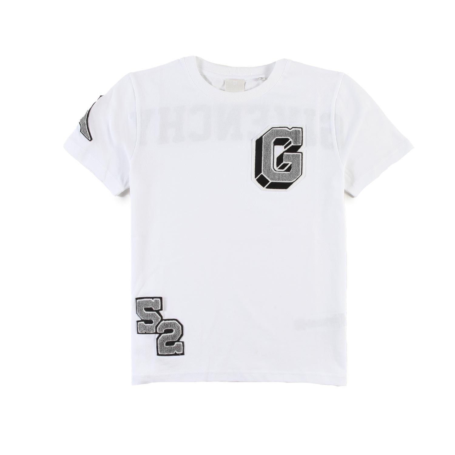 T-shirt Givenchy bianca con patch varsity - annameglio.com abbigliamento moda