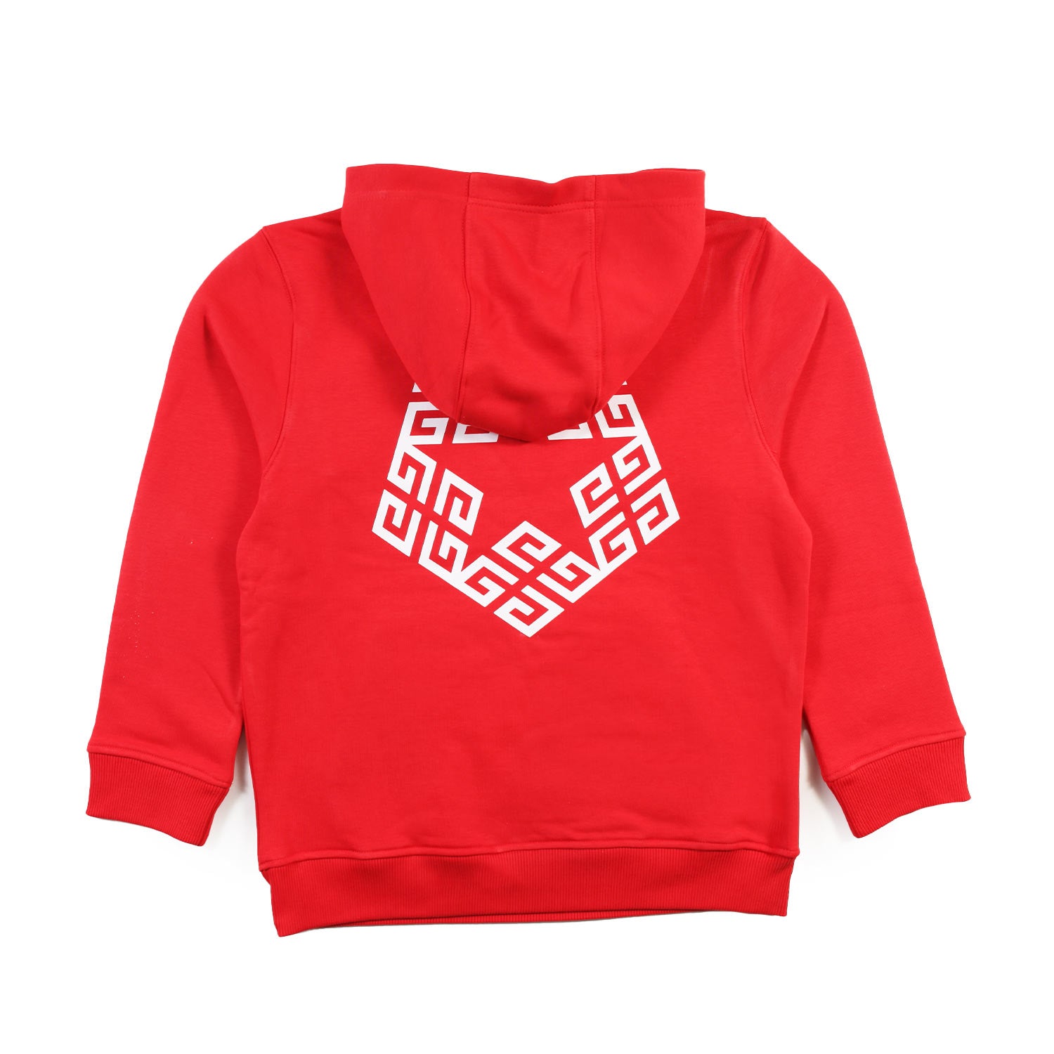 Felpa Givenchy rossa con cappuccio e maxi loghi - annameglio.com abbigliamento moda