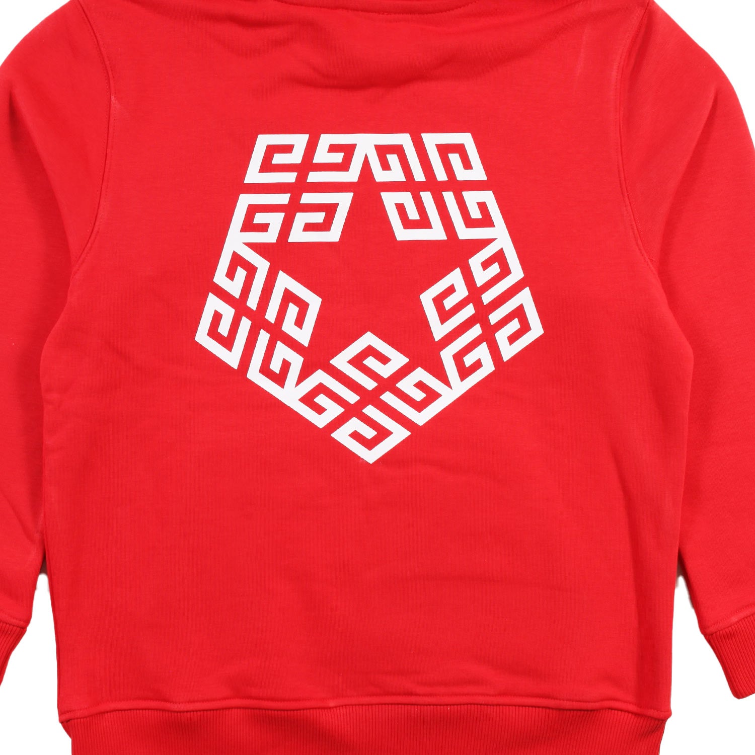 Felpa Givenchy rossa con cappuccio e maxi loghi - annameglio.com abbigliamento moda