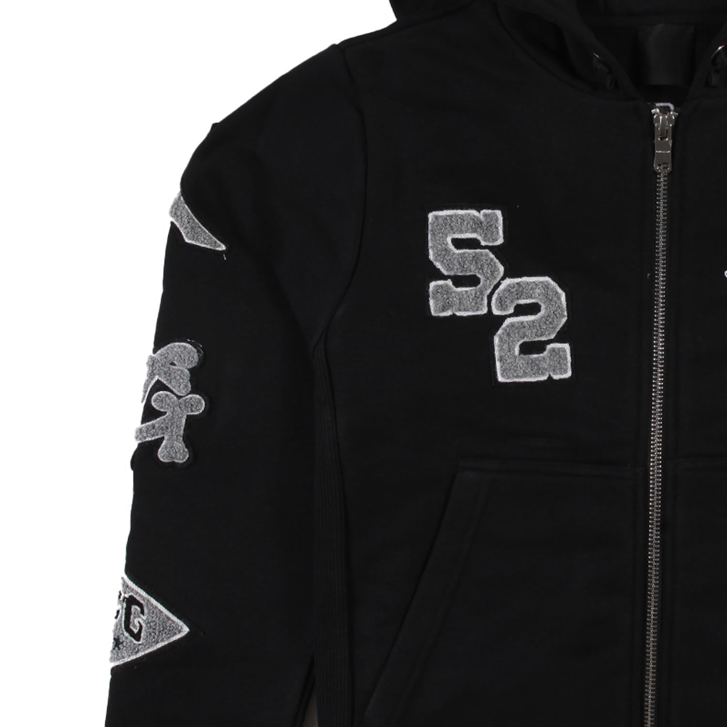 Felpa hoodie Givenchy nera con patch varsity - annameglio.com abbigliamento moda