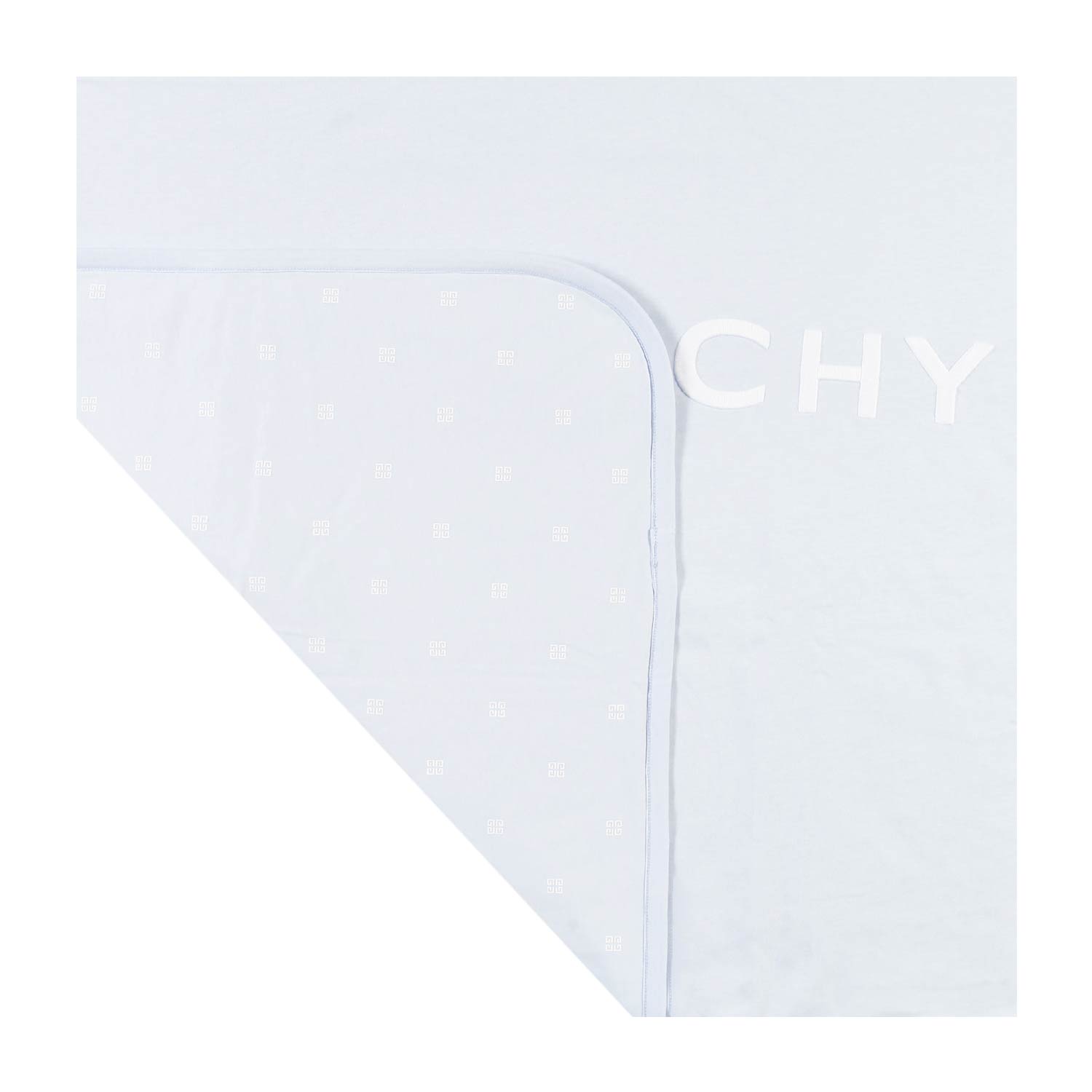 Coperta Givenchy celeste con logo bianco neonato - annameglio.com abbigliamento moda