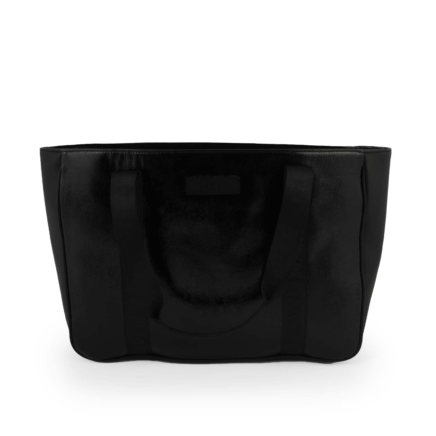 Borsa shopper DKNY ecopelle nero lucido - annameglio.com abbigliamento moda