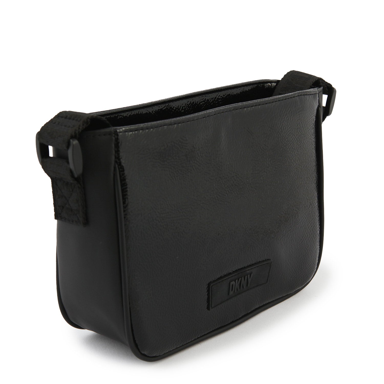 Borsetta tracolla DKNY ecopelle nero lucido - annameglio.com abbigliamento moda