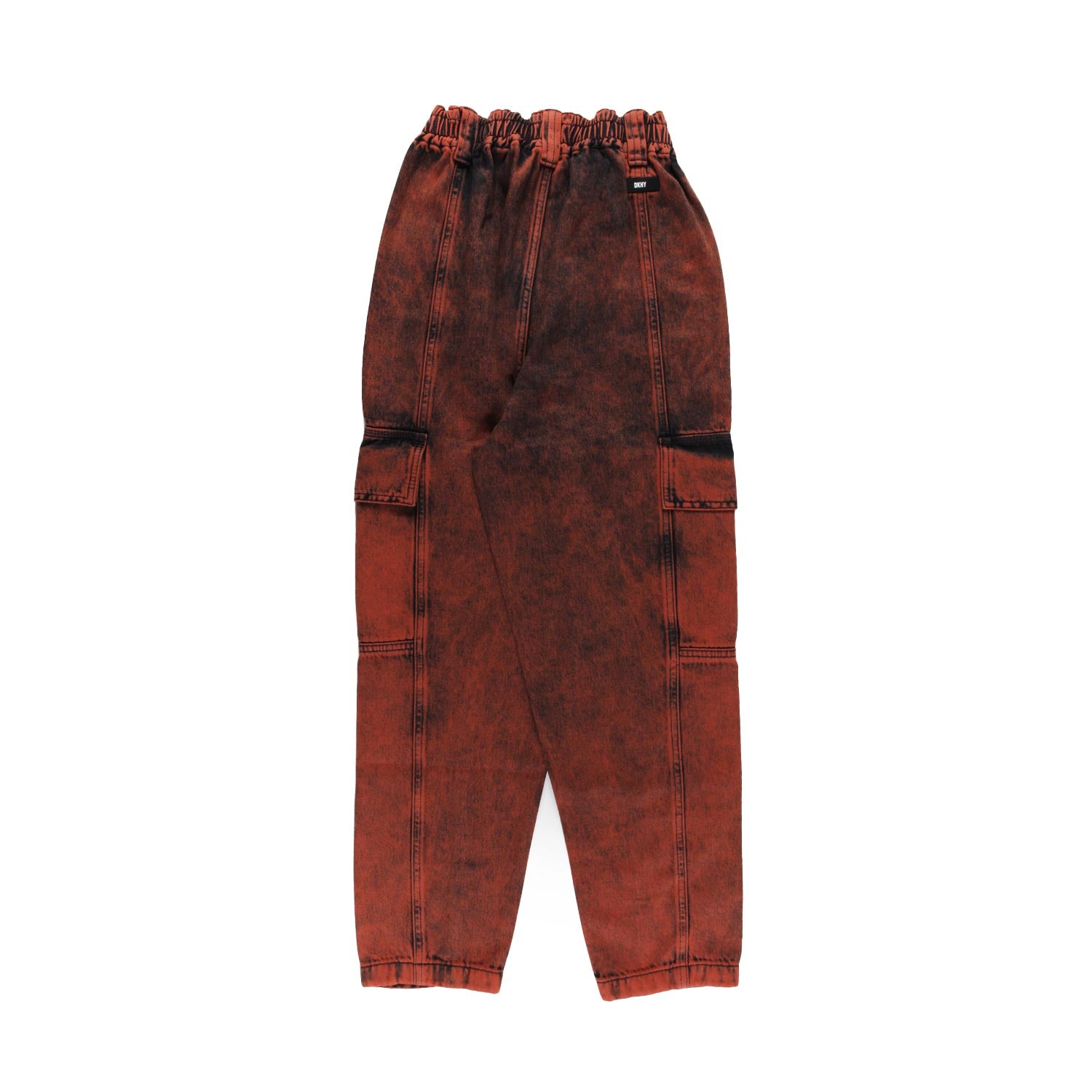 Jeans cargo DKNY arancione e blu scuro - annameglio.com abbigliamento moda