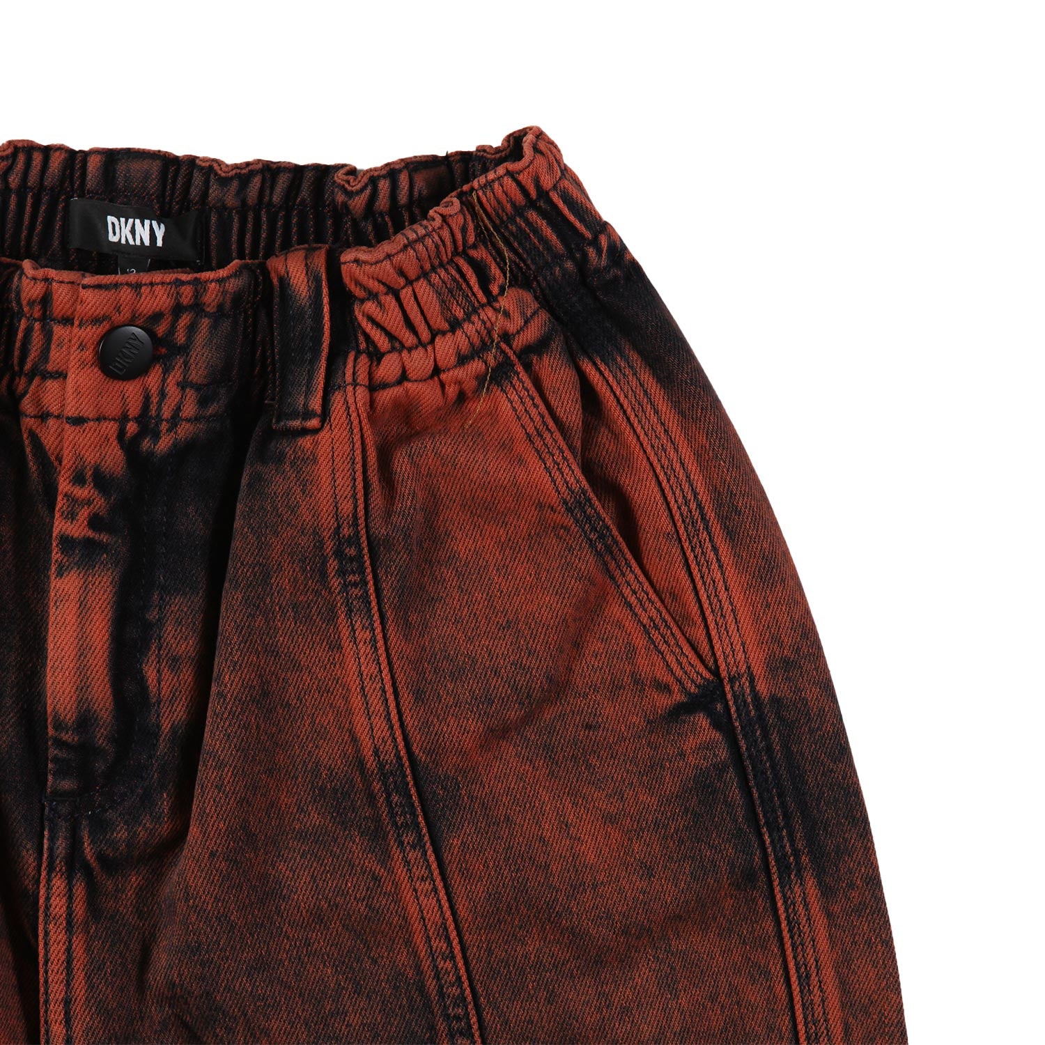 Jeans cargo DKNY arancione e blu scuro - annameglio.com abbigliamento moda