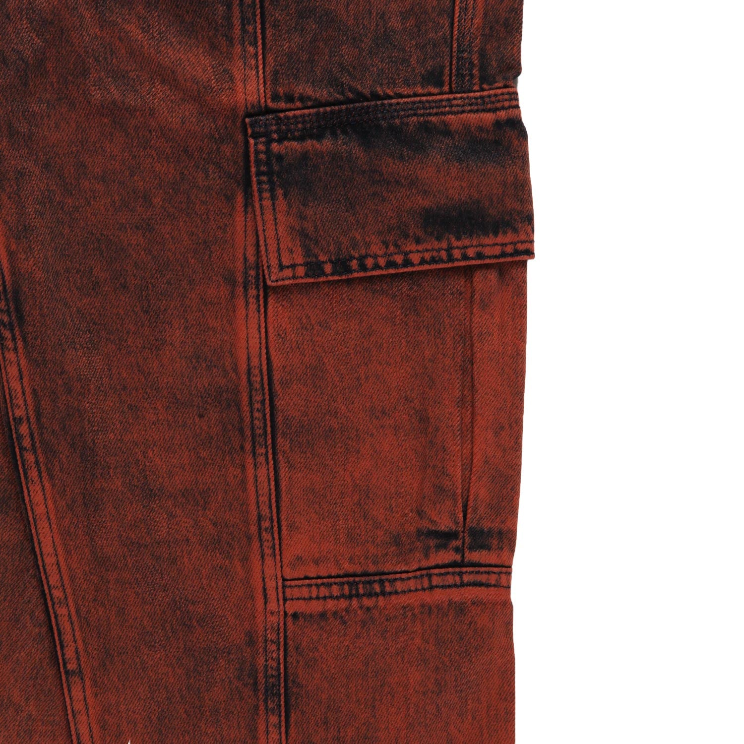 Jeans cargo DKNY arancione e blu scuro - annameglio.com abbigliamento moda