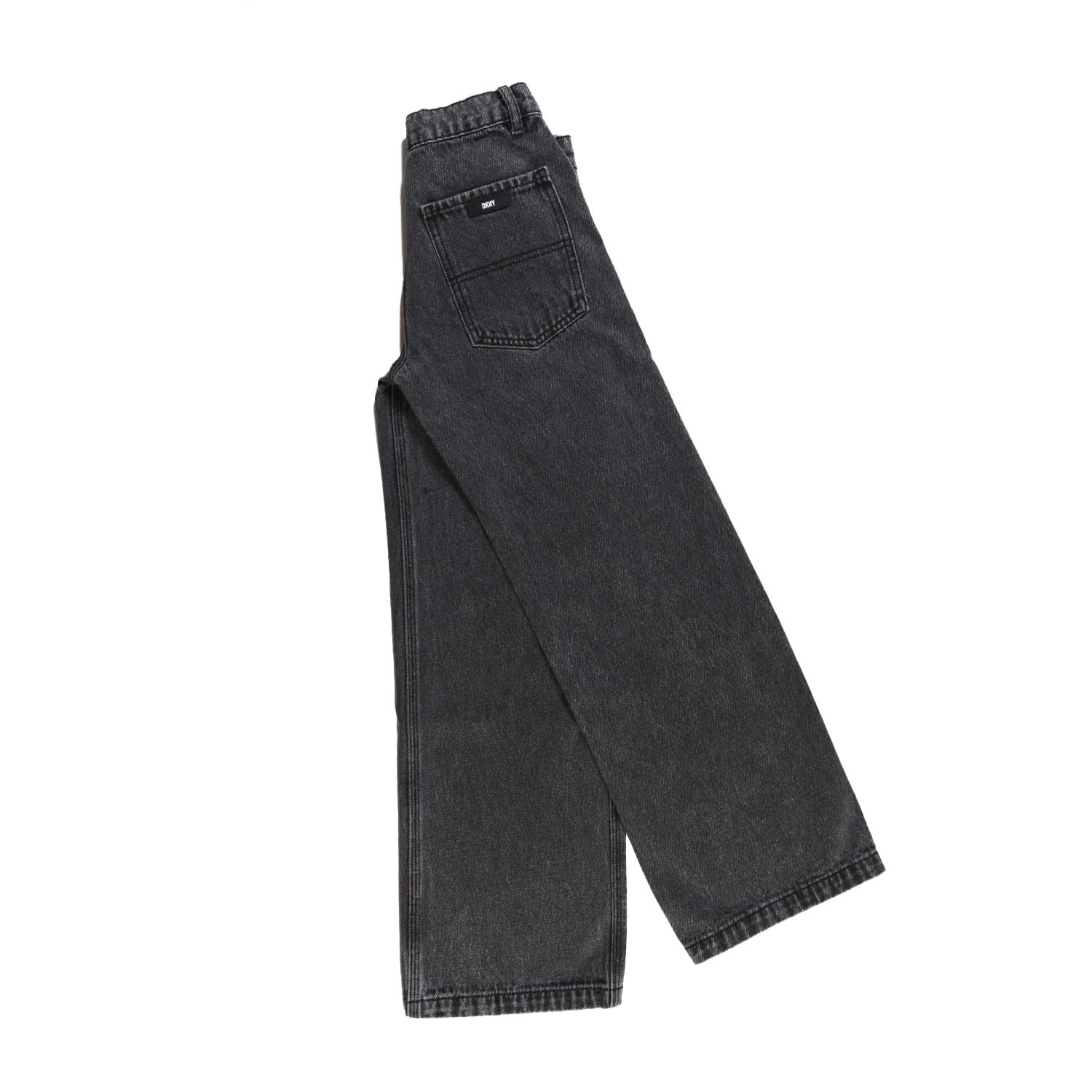 Jeans DKNY wide leg nero slavato - annameglio.com abbigliamento moda