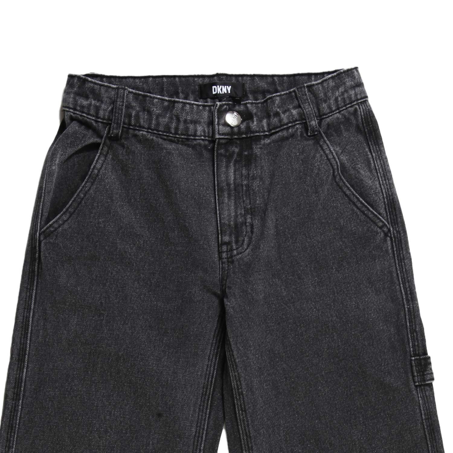 Jeans DKNY wide leg nero slavato - annameglio.com abbigliamento moda