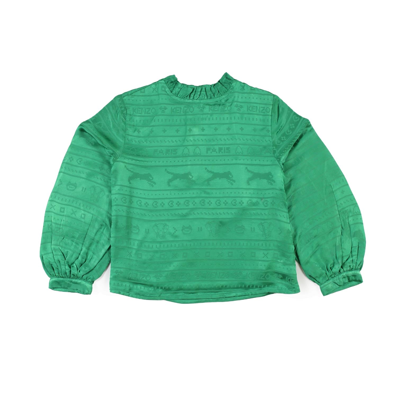 Blusa chemisier Kenzo verde bambina - annameglio.com abbigliamento moda