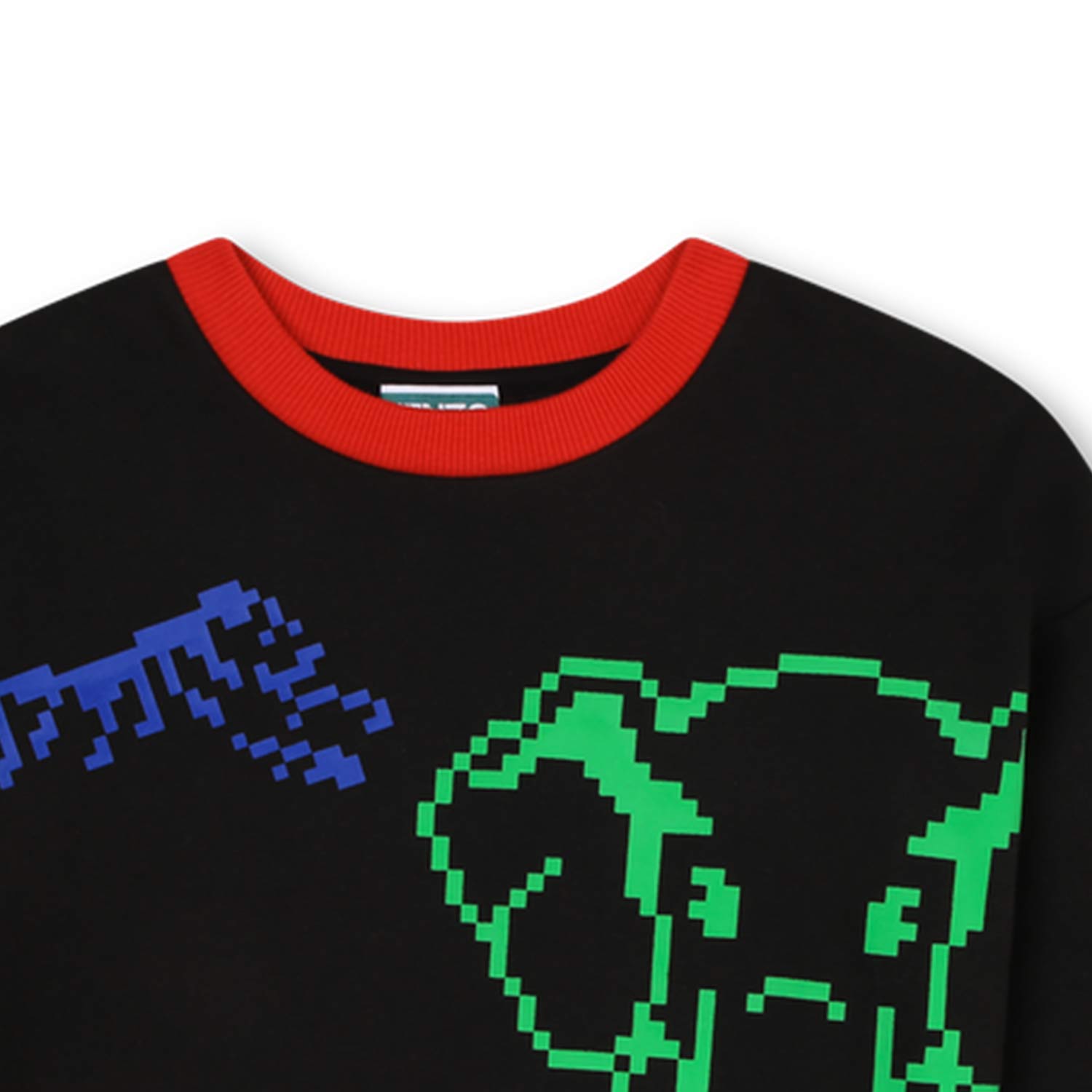 Felpa Kenzo nera con stampe Jungle Game multicolor - annameglio.com abbigliamento moda