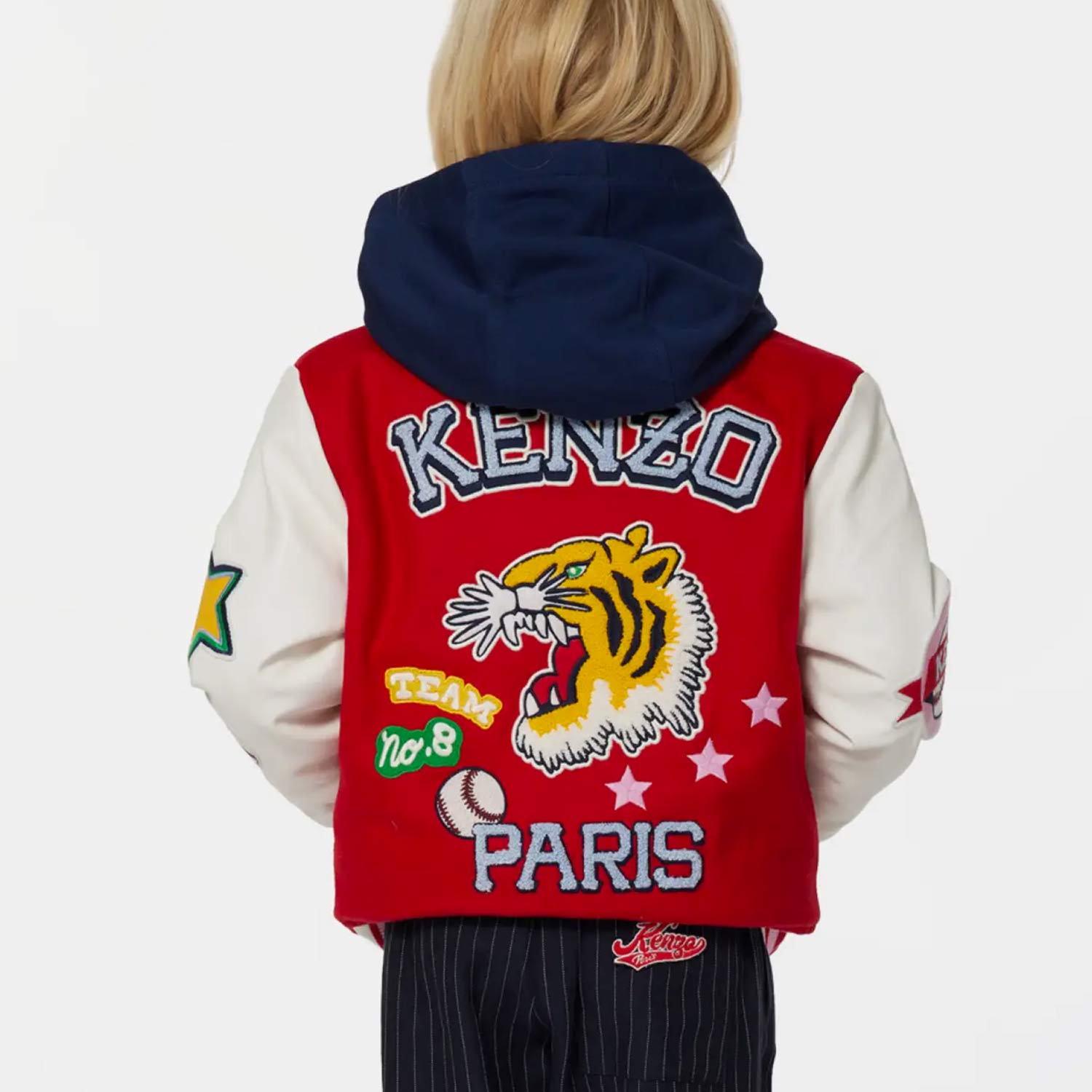 Giacca varsity Kenzo rossa e bianca - annameglio.com abbigliamento moda