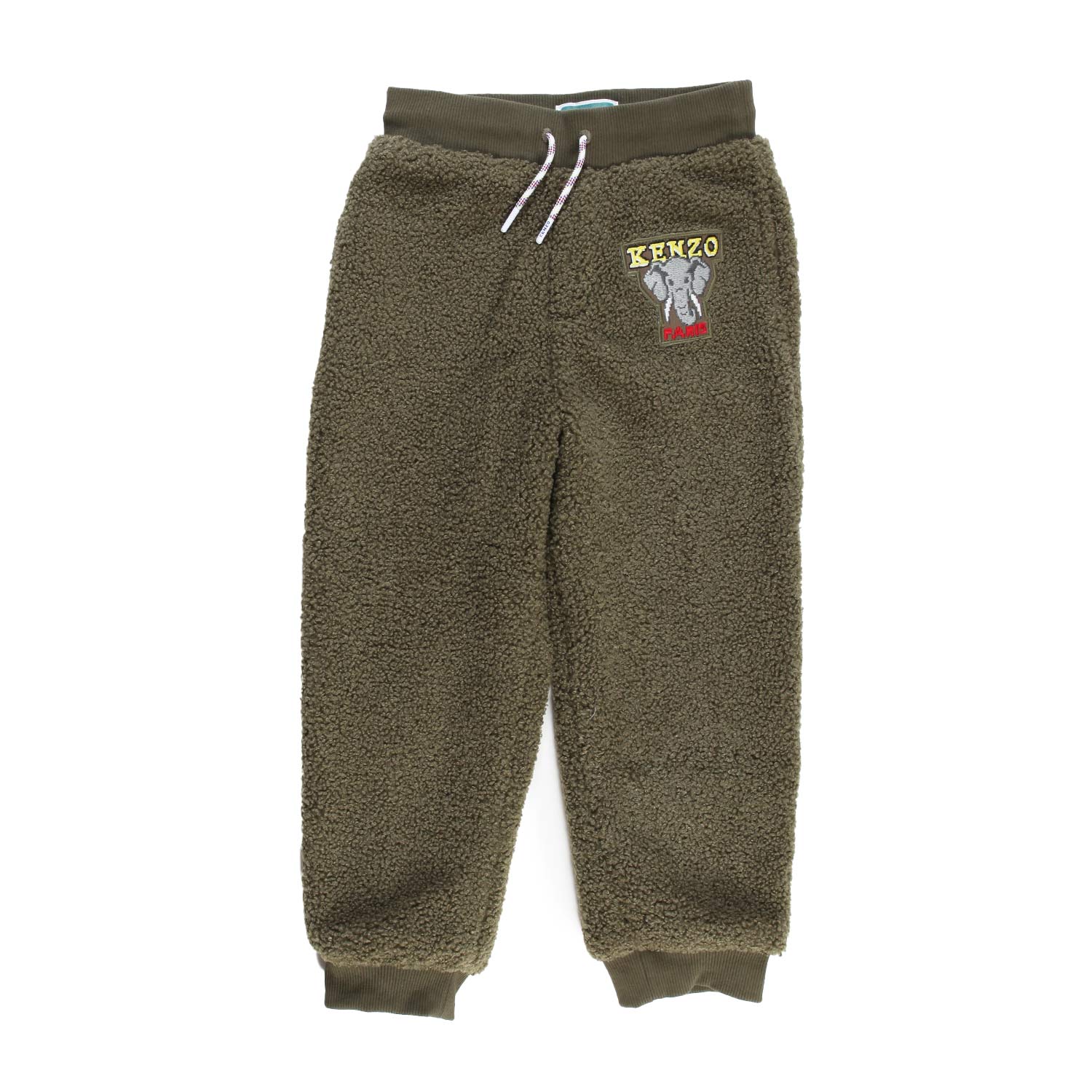 Pantalone eco-teddy Kenzo verde kaki scuro Bambino - annameglio.com abbigliamento moda