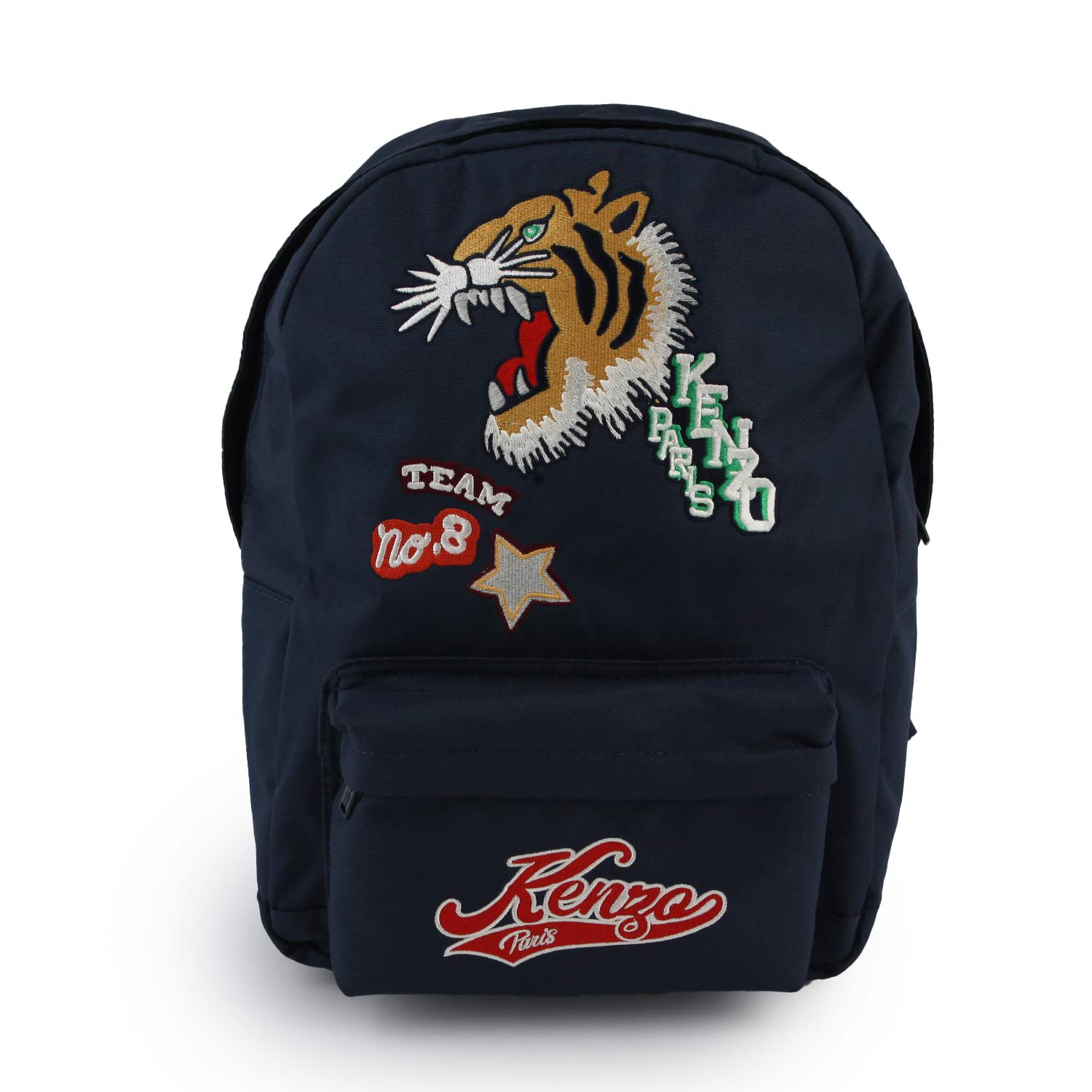 Zaino Kenzo blu con patch multicolor - annameglio.com abbigliamento moda