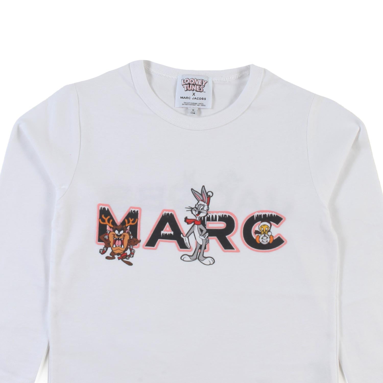 T-shirt lunga bianca Looney Tunes Bambina - annameglio.com abbigliamento moda