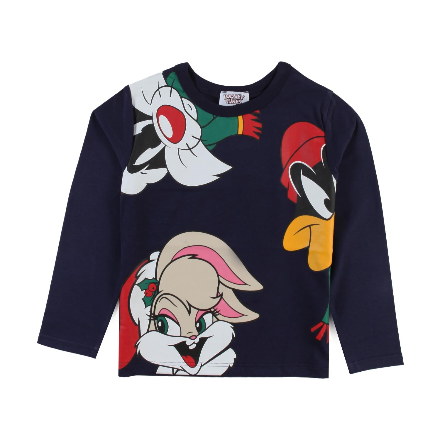 T-shirt lunga blu con stampe Looney Tunes Bambina - annameglio.com abbigliamento moda