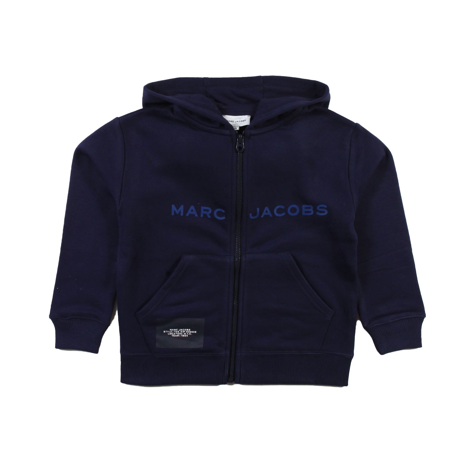 Felpa Marc Jacobs blu con cappuccio e zip - annameglio.com abbigliamento moda