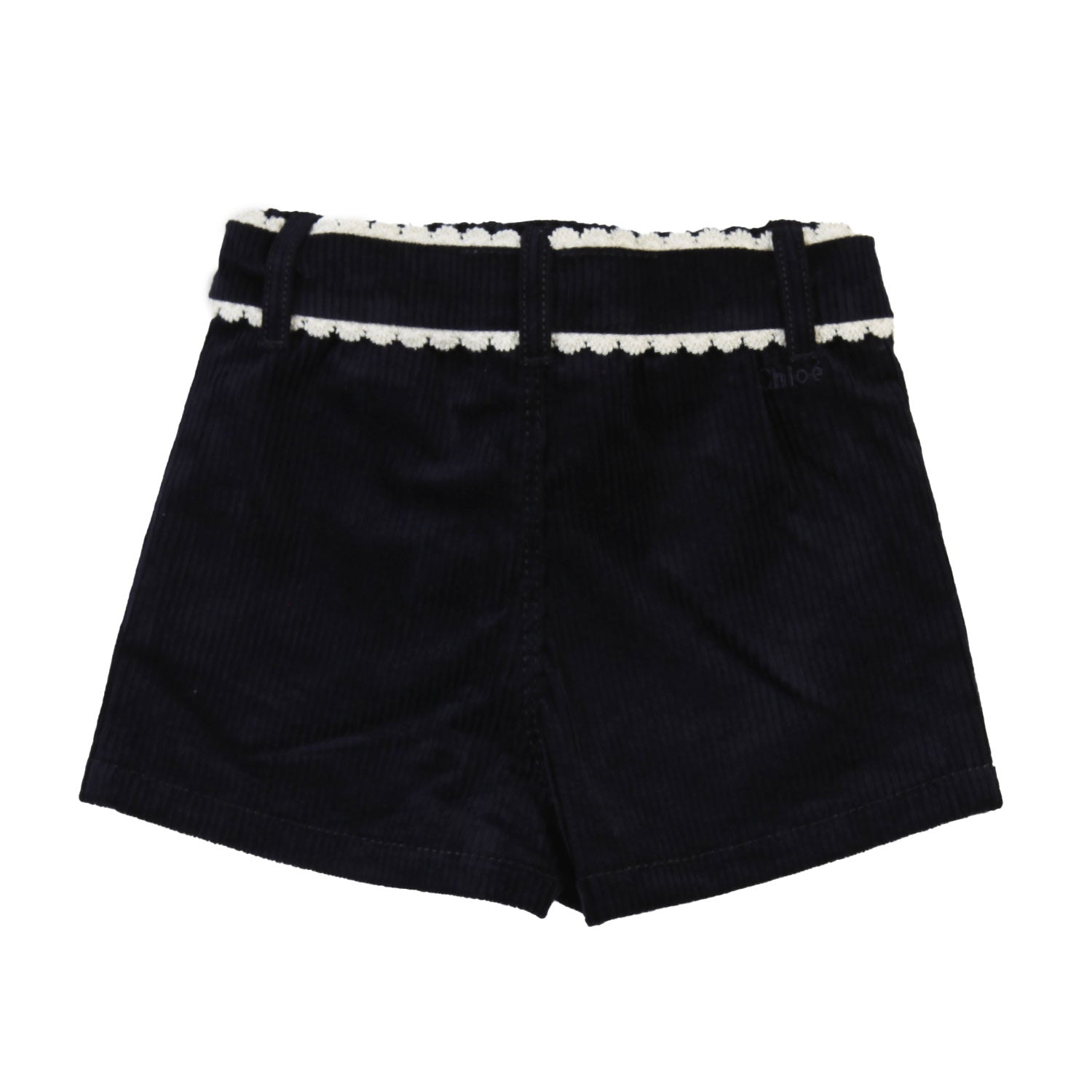 Shorts Chloe velluto blu navy bimba - annameglio.com abbigliamento moda
