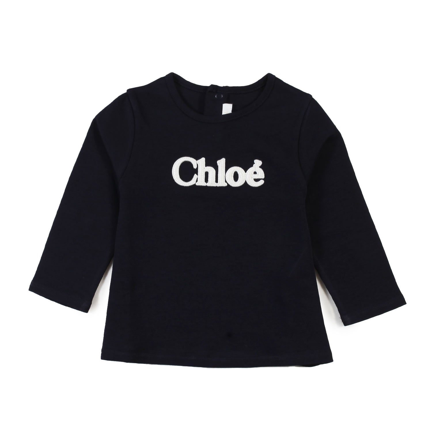 T-shirt lunga Chloe blu navy bimba - annameglio.com abbigliamento moda
