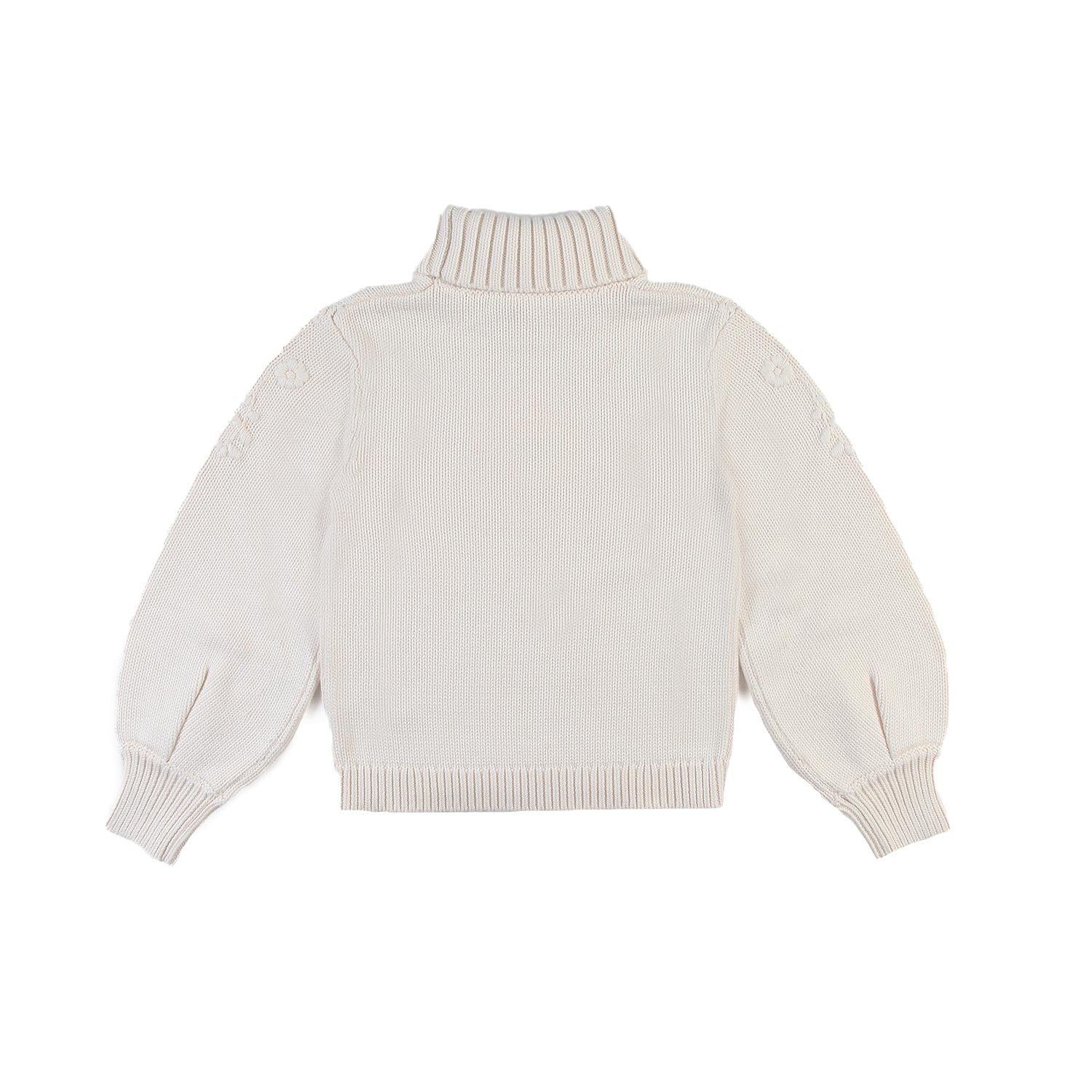 Maglione dolcevita Chloe panna bambina e ragazza - annameglio.com abbigliamento moda