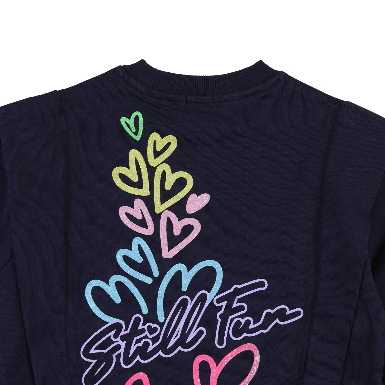 Felpa Billieblush blu con stampe glitter - annameglio.com abbigliamento moda