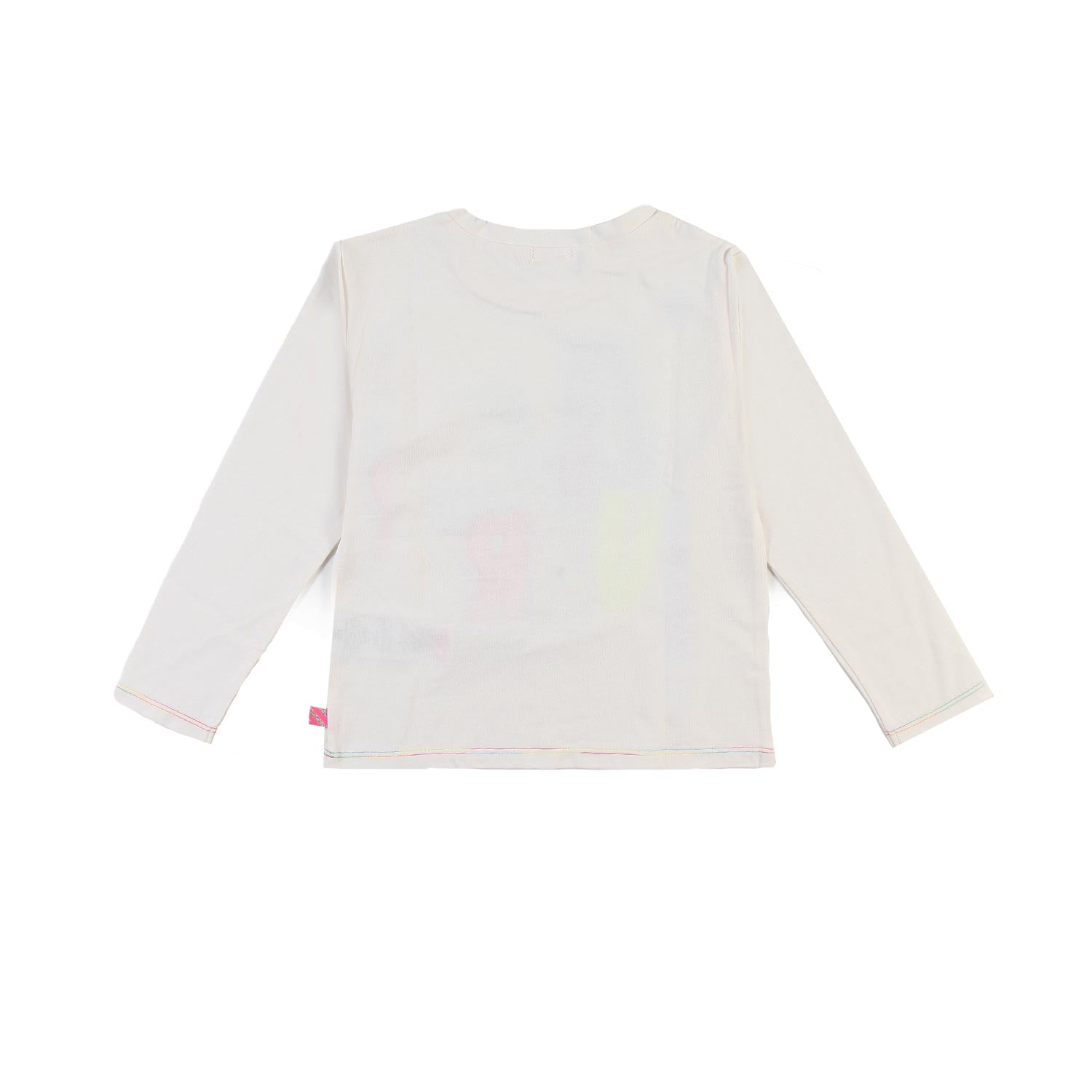 T-shirt lunga Billieblush panna e multicolor - annameglio.com abbigliamento moda