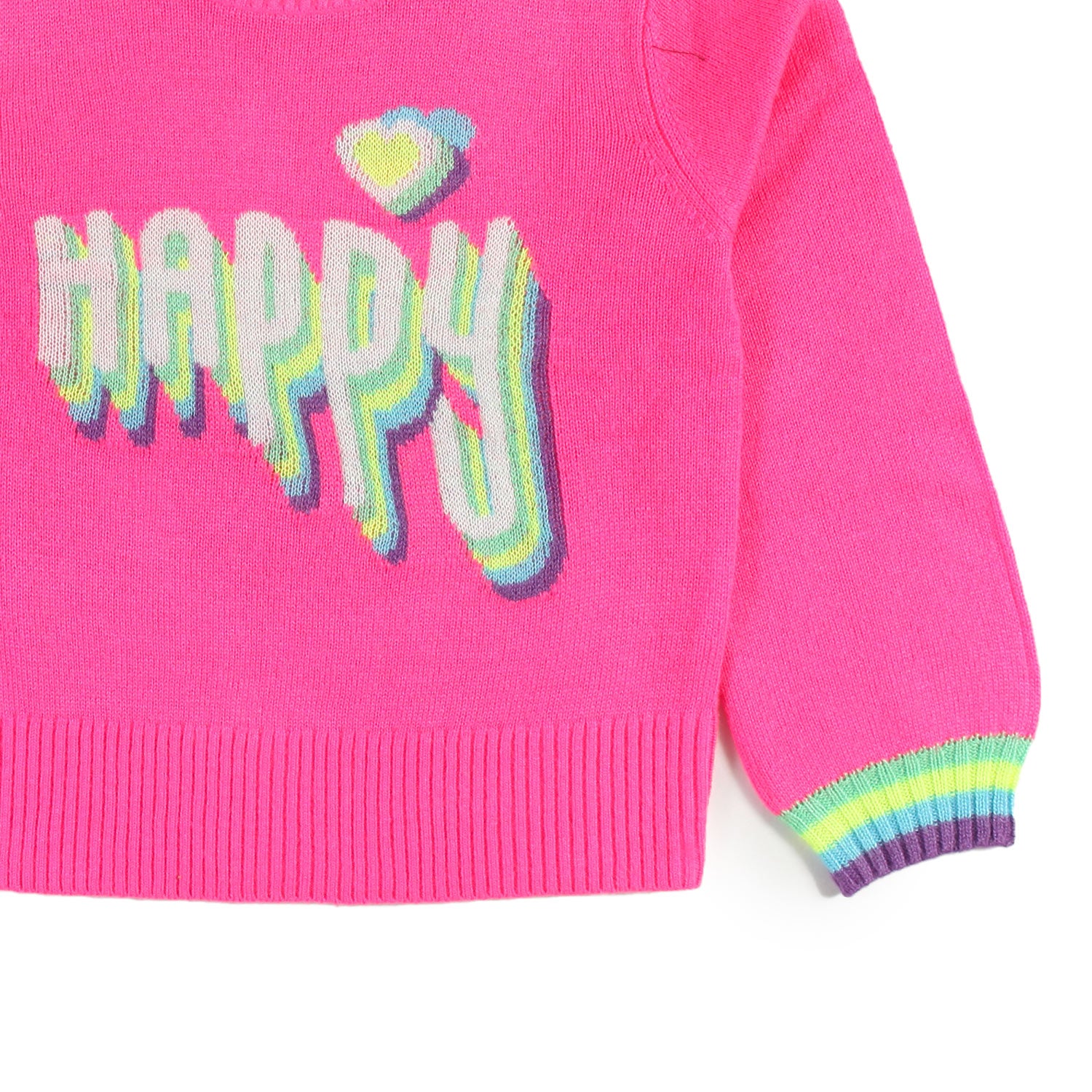 Pullover Billieblush rosa fluo e multicolor - annameglio.com abbigliamento moda