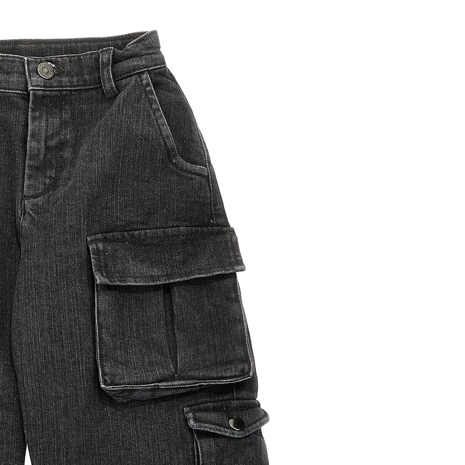 Cargo Jeans Dark Grey Douuod Kids - annameglio.com abbigliamento moda