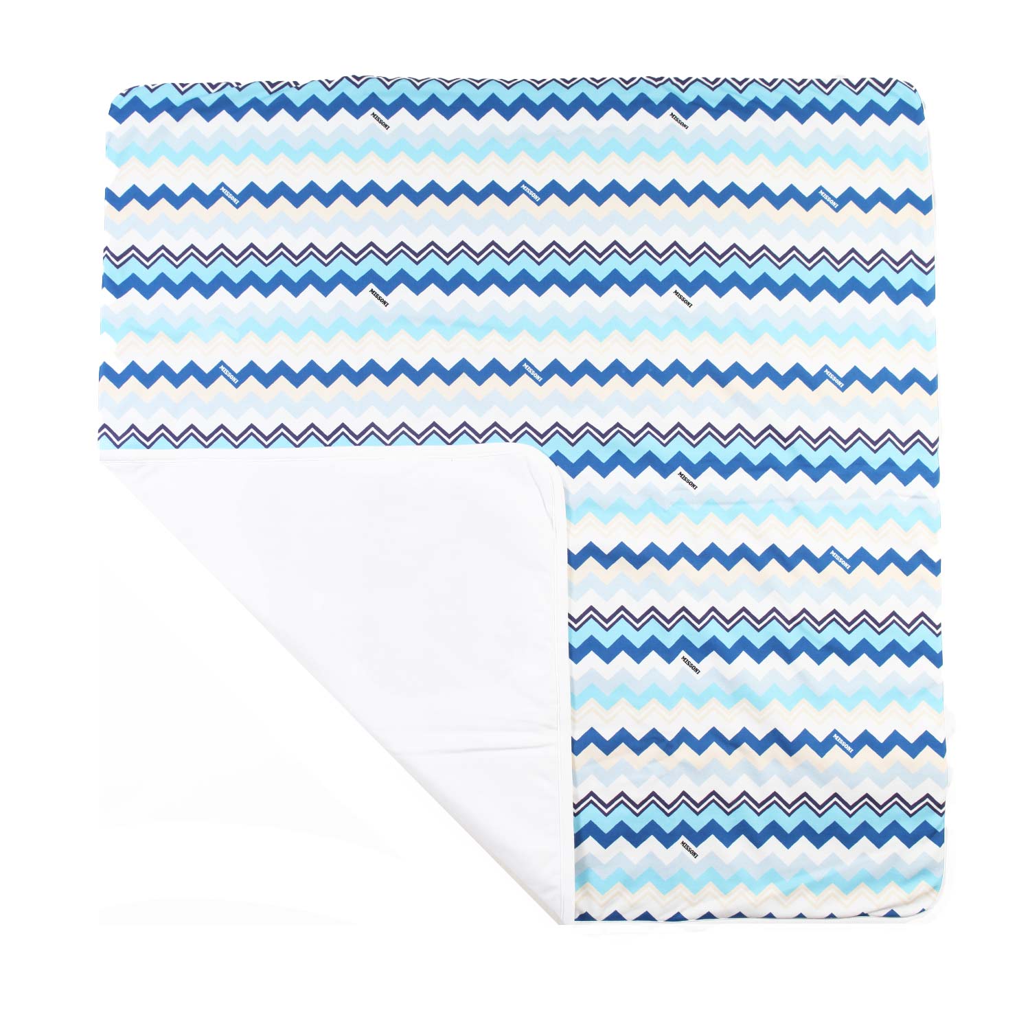 Trapuntina ZigZag Missoni bianca e azzurra - annameglio.com abbigliamento moda