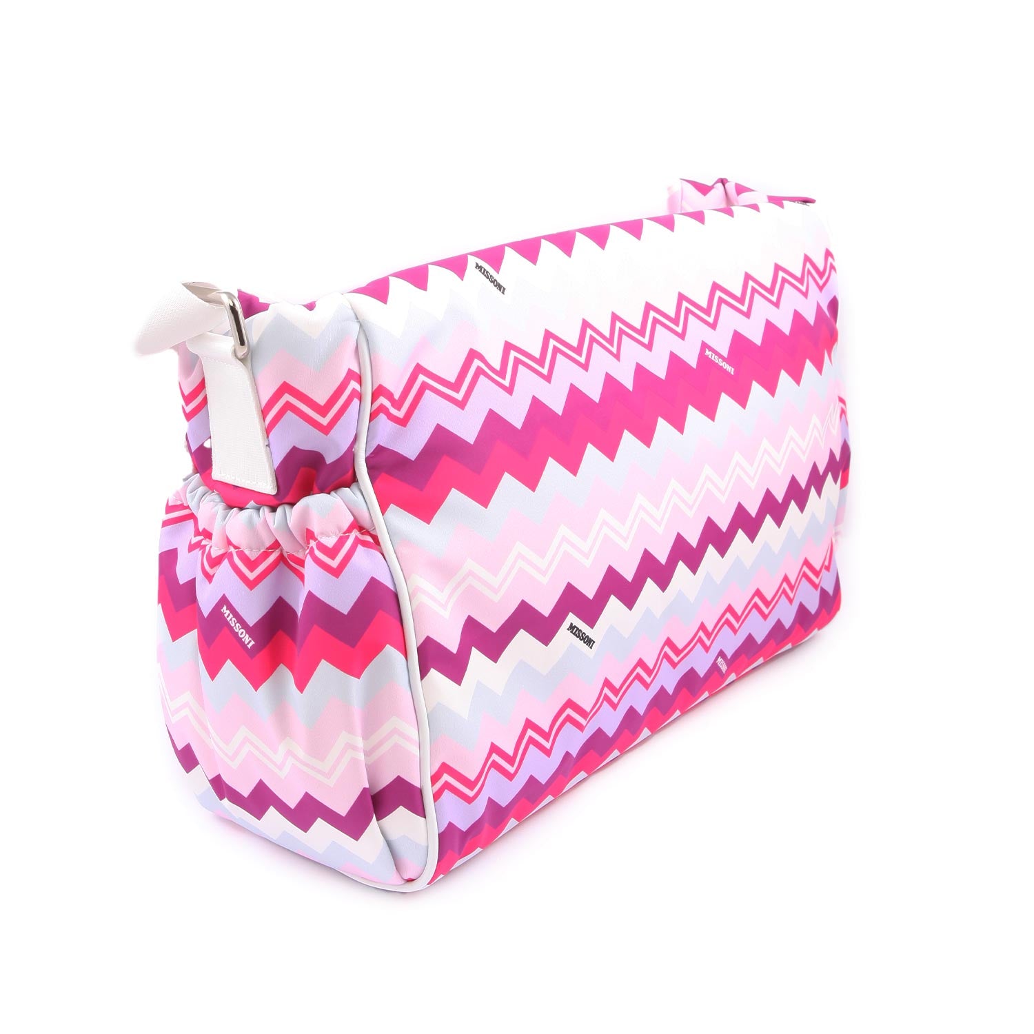 Borsa fasciatoio Missoni bianca, rosa e fucsia - annameglio.com abbigliamento moda