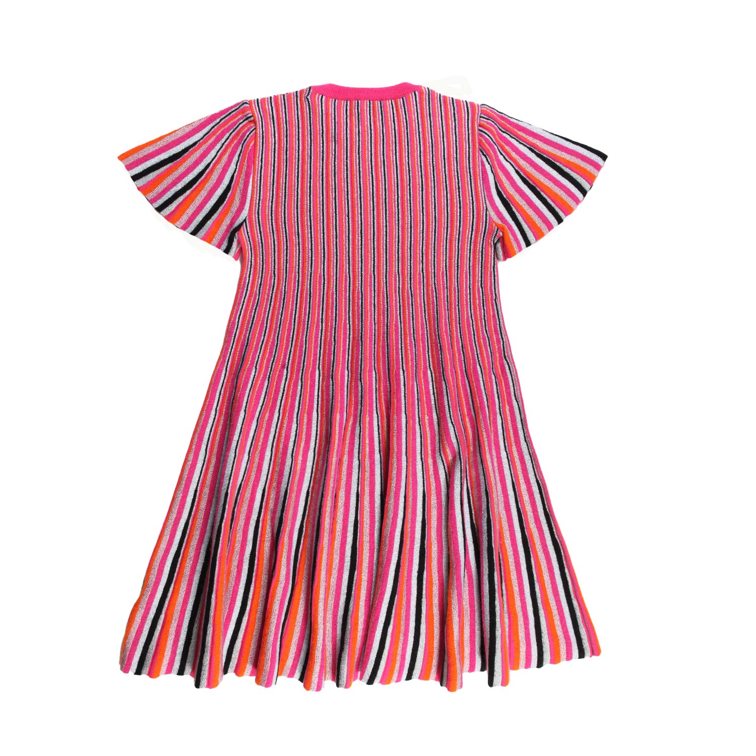 Abito Missoni in maglia fucsia a righe multicolor - annameglio.com abbigliamento moda