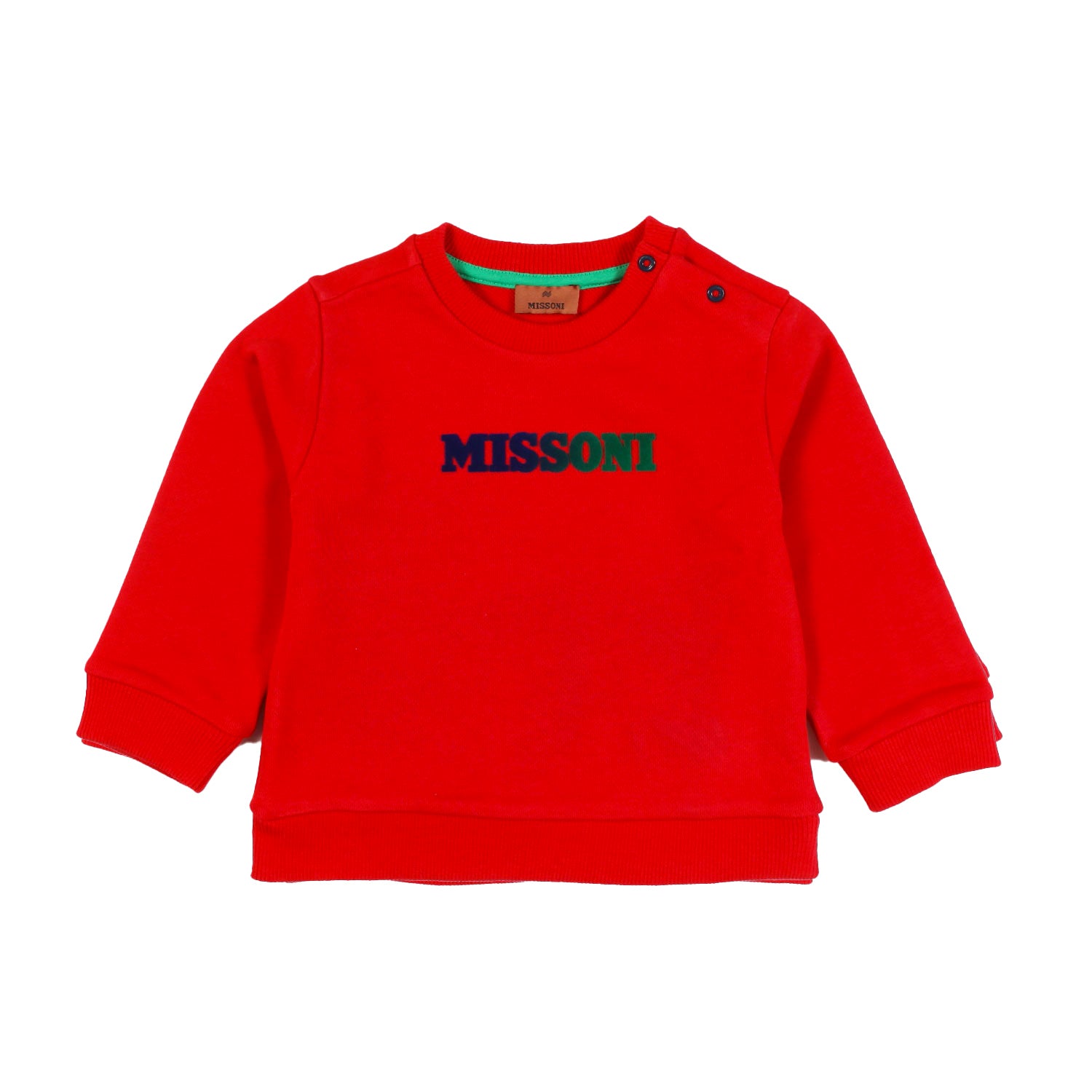 Felpa Missoni rossa con logo Bimbo e Bimba - annameglio.com abbigliamento moda