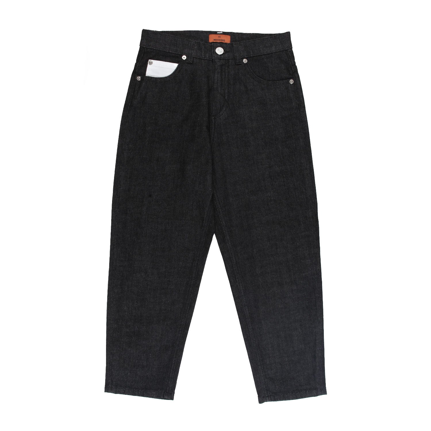 Jeans largo Missoni unisex nero con ricami - annameglio.com abbigliamento moda