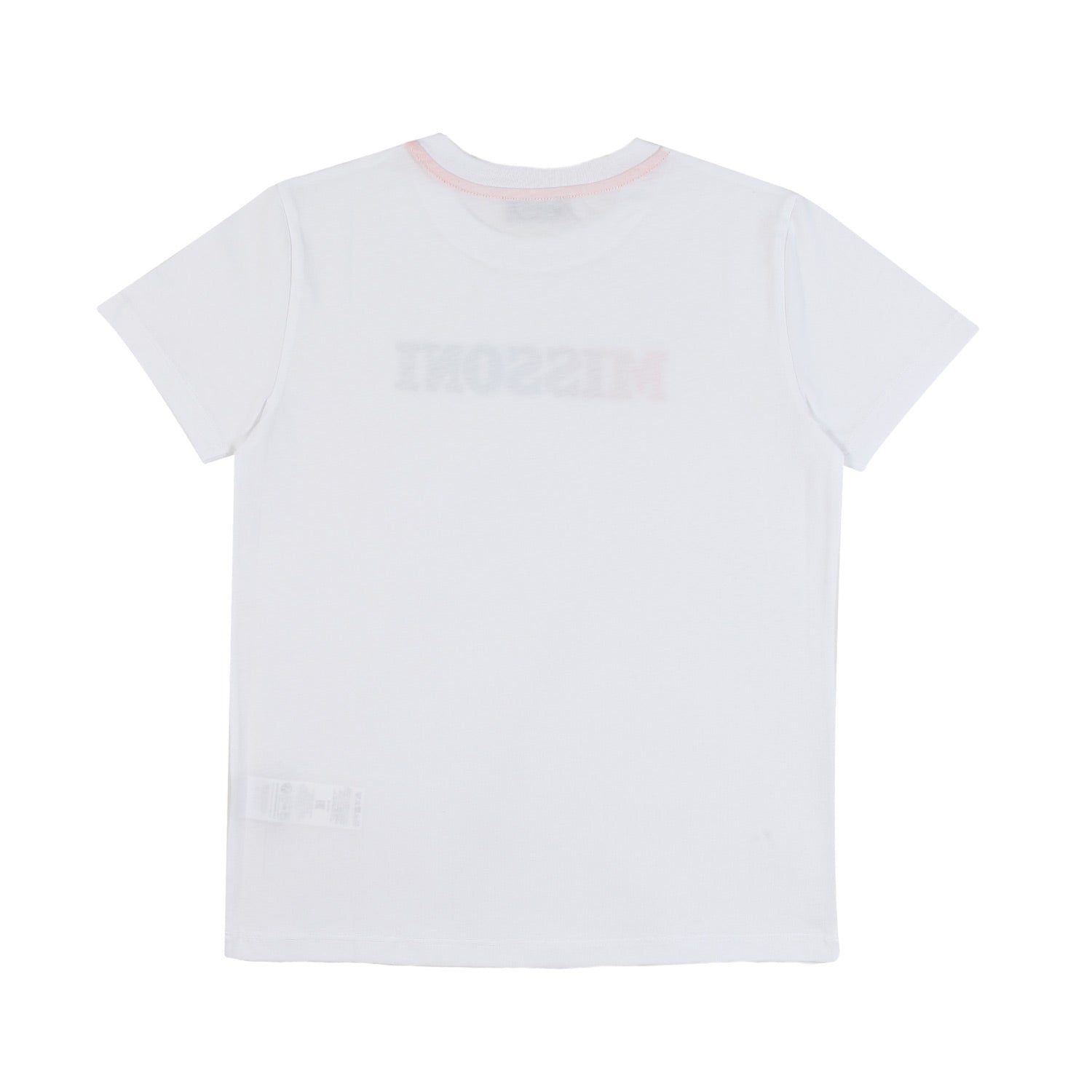 T-shirt unisex bianca con logo Missoni multicolor - annameglio.com abbigliamento moda
