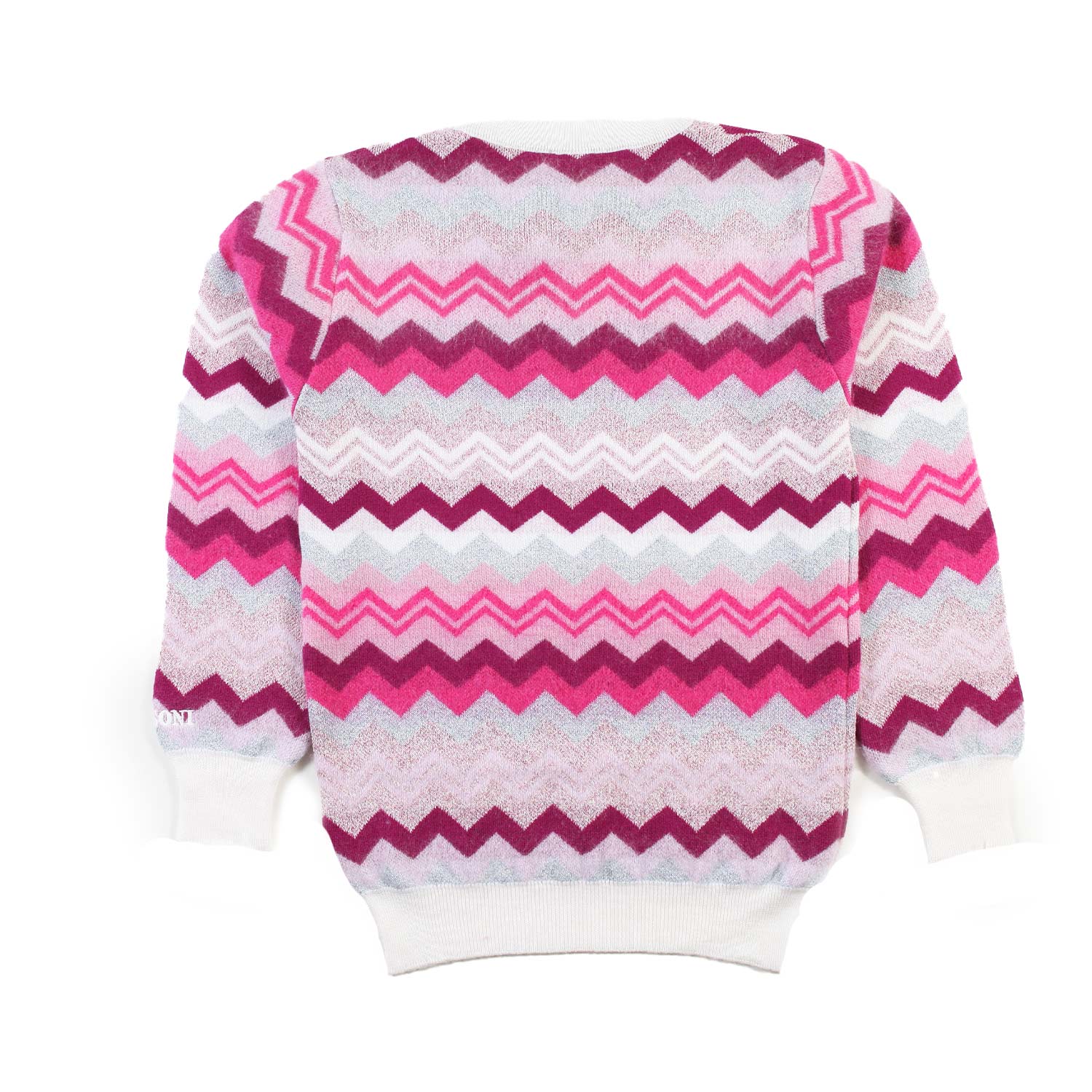 Maglione ZigZag Missoni rosa, fucsia e panna - annameglio.com abbigliamento moda