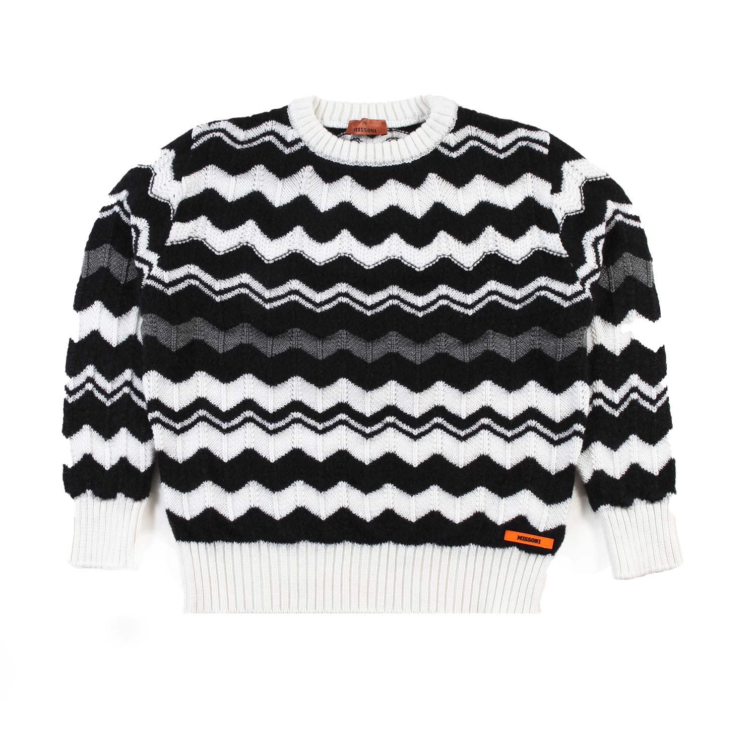 Maglione ZigZag Missoni unisex bianco e nero - annameglio.com abbigliamento moda