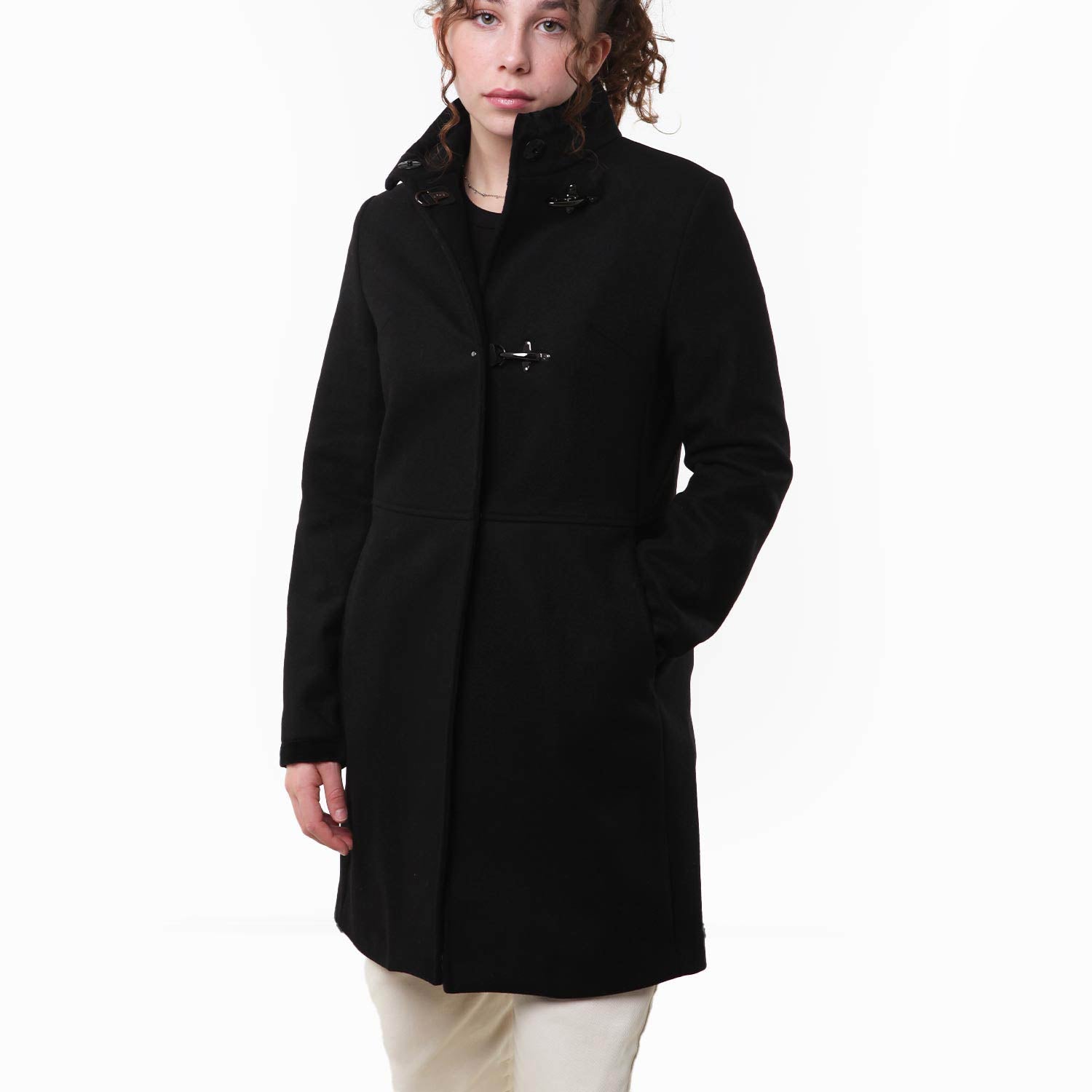Cappotto melton Fay nero Bambina e Ragazza - annameglio.com abbigliamento moda