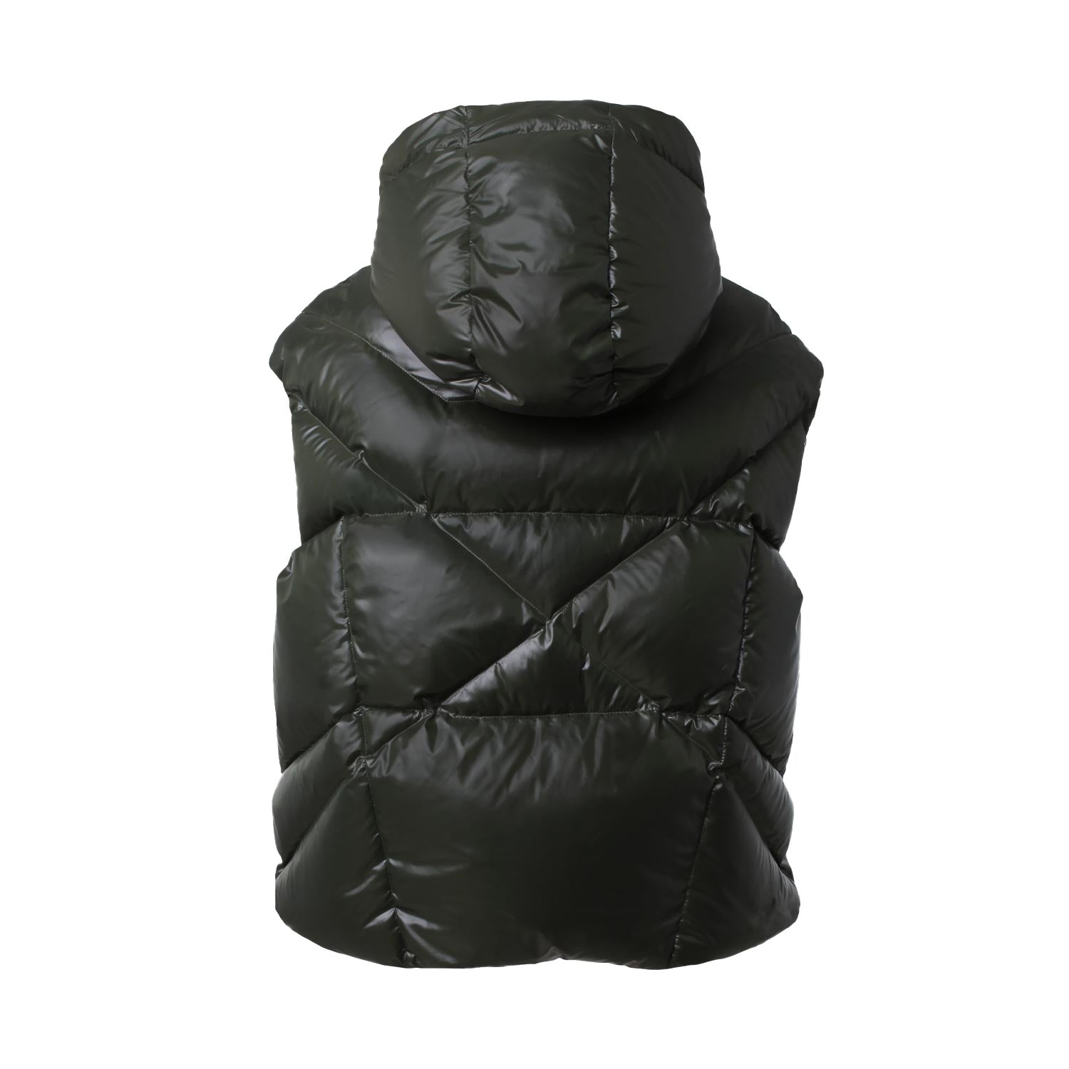 Gilet puffer Khrisjoy verde scuro Bambina Ragazza - annameglio.com abbigliamento moda