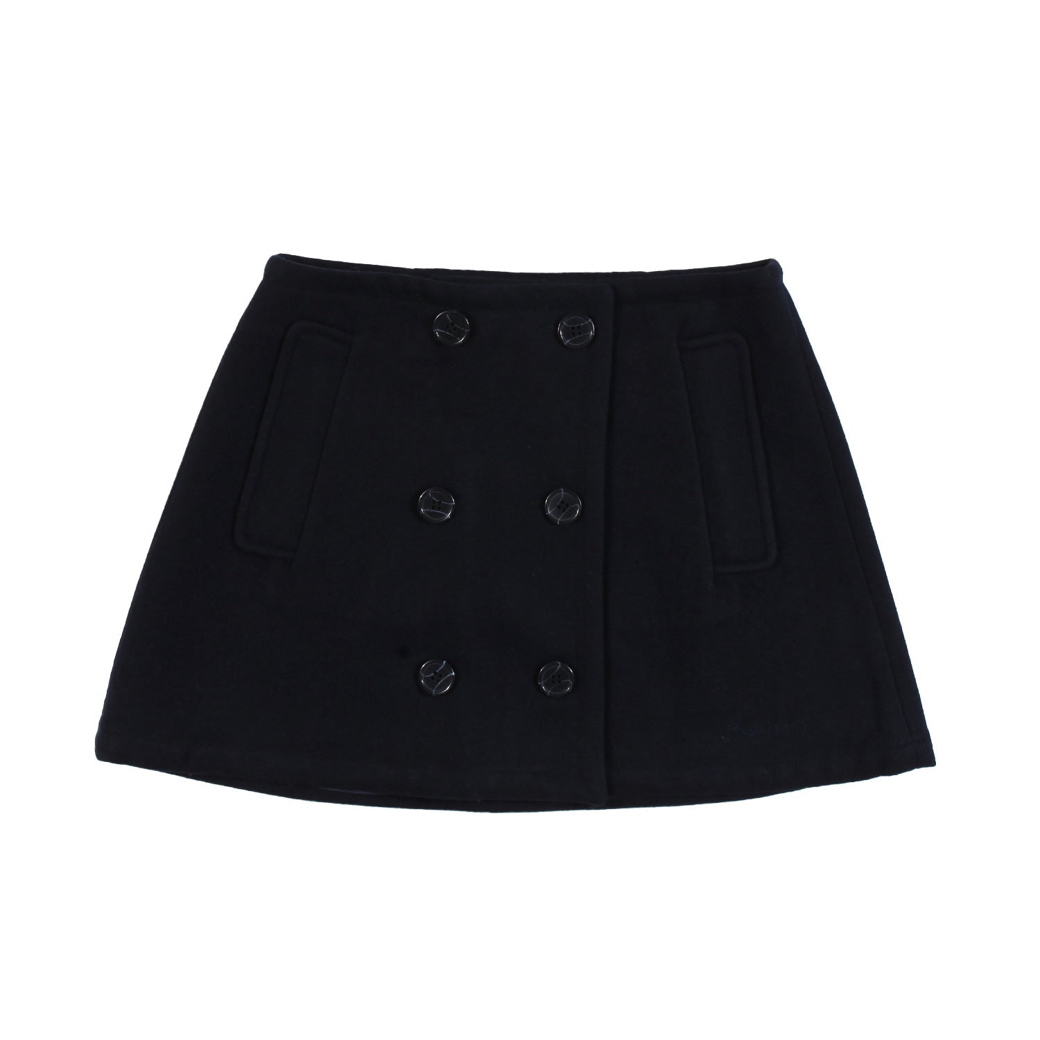 Minigonna di lana blu navy bambina e ragazza - annameglio.com abbigliamento moda