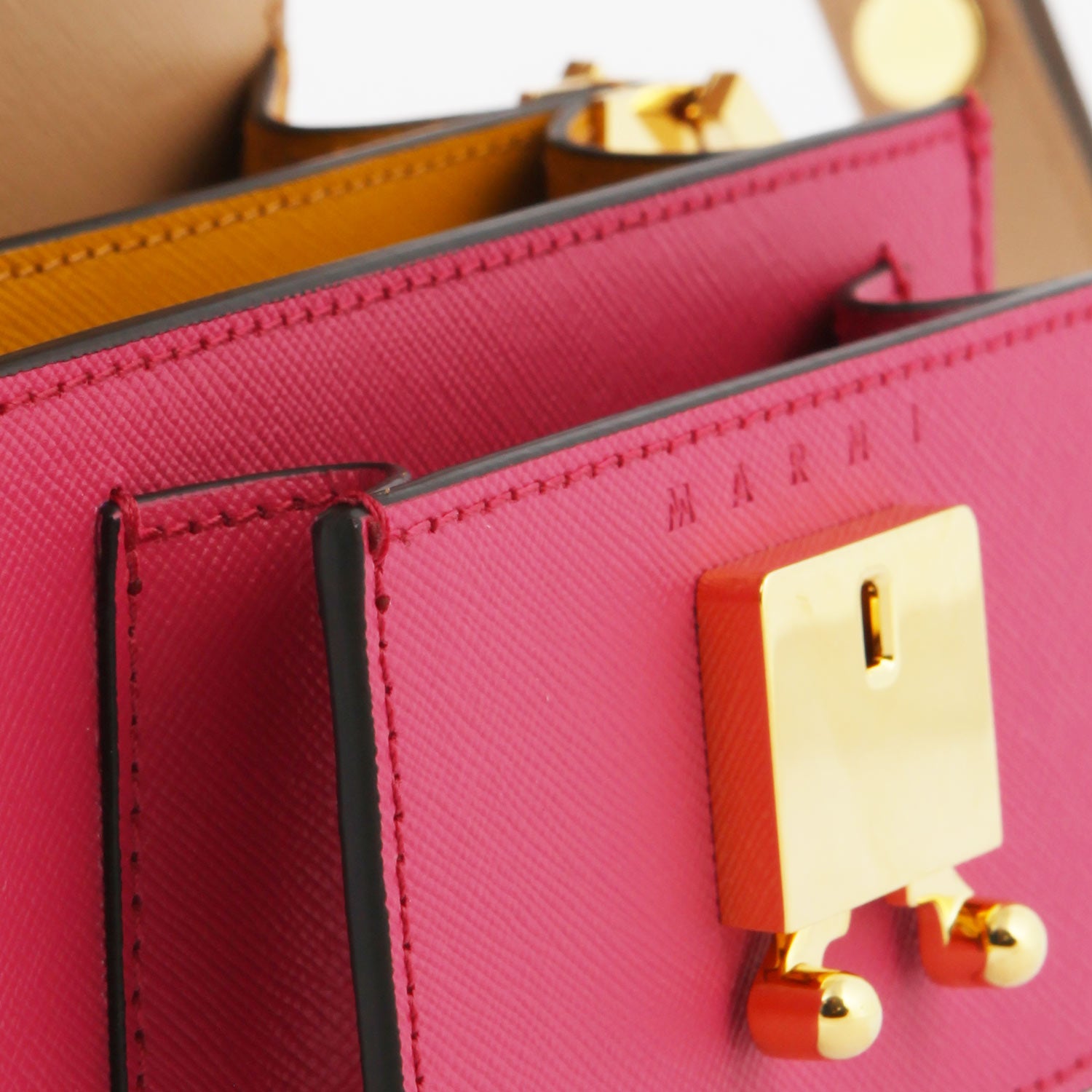 Borsetta tracolla fucsia, beige e ocra in pelle - annameglio.com abbigliamento moda